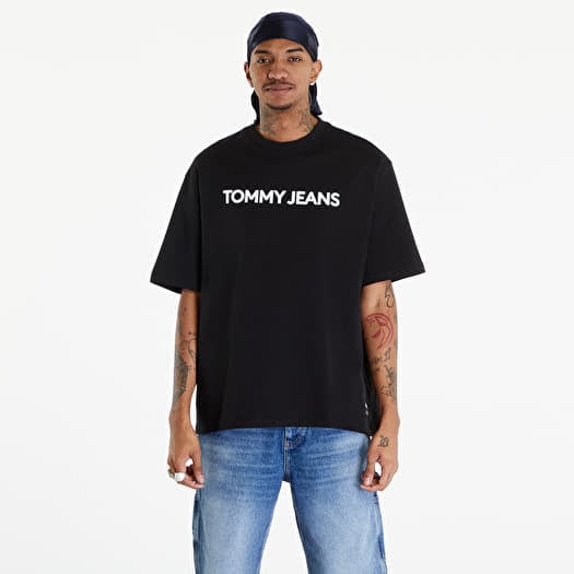 Tričko Tommy Jeans Logo Oversized Fit T-Shirt Black