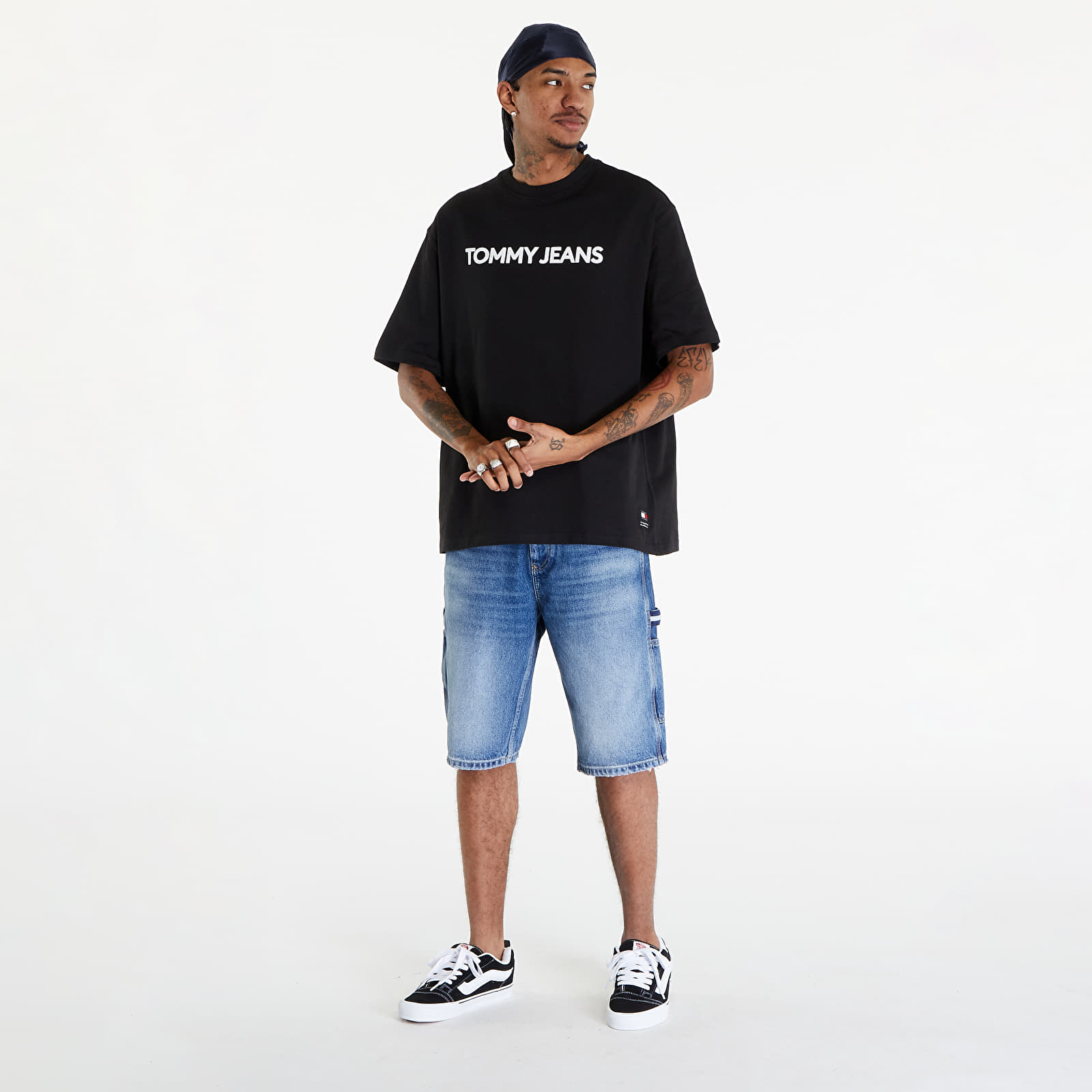 Pólók Tommy Jeans Logo Oversized Fit T-Shirt Black