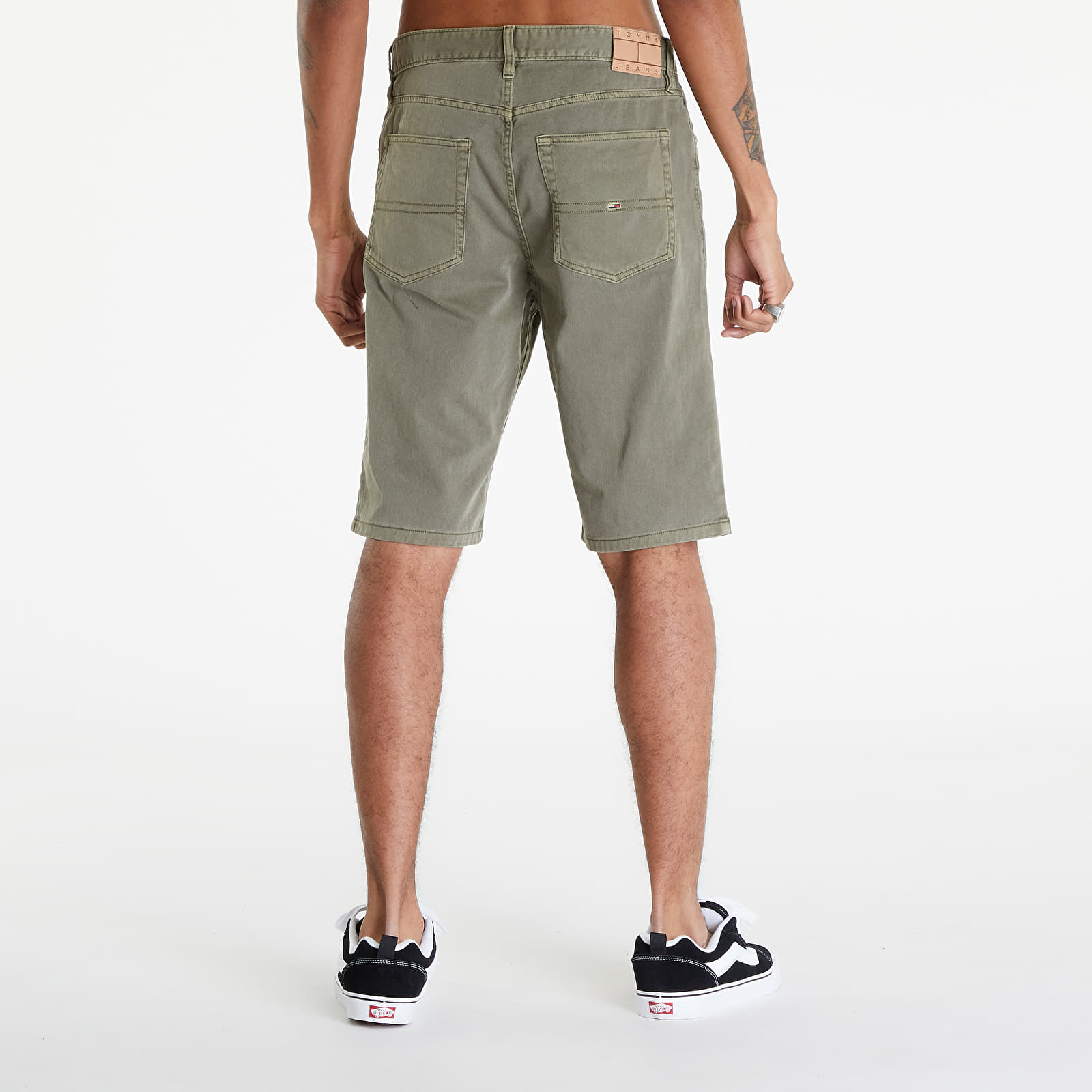 Szorty Tommy Jeans Ryan Garment Dye Shorts Drab Olive Green