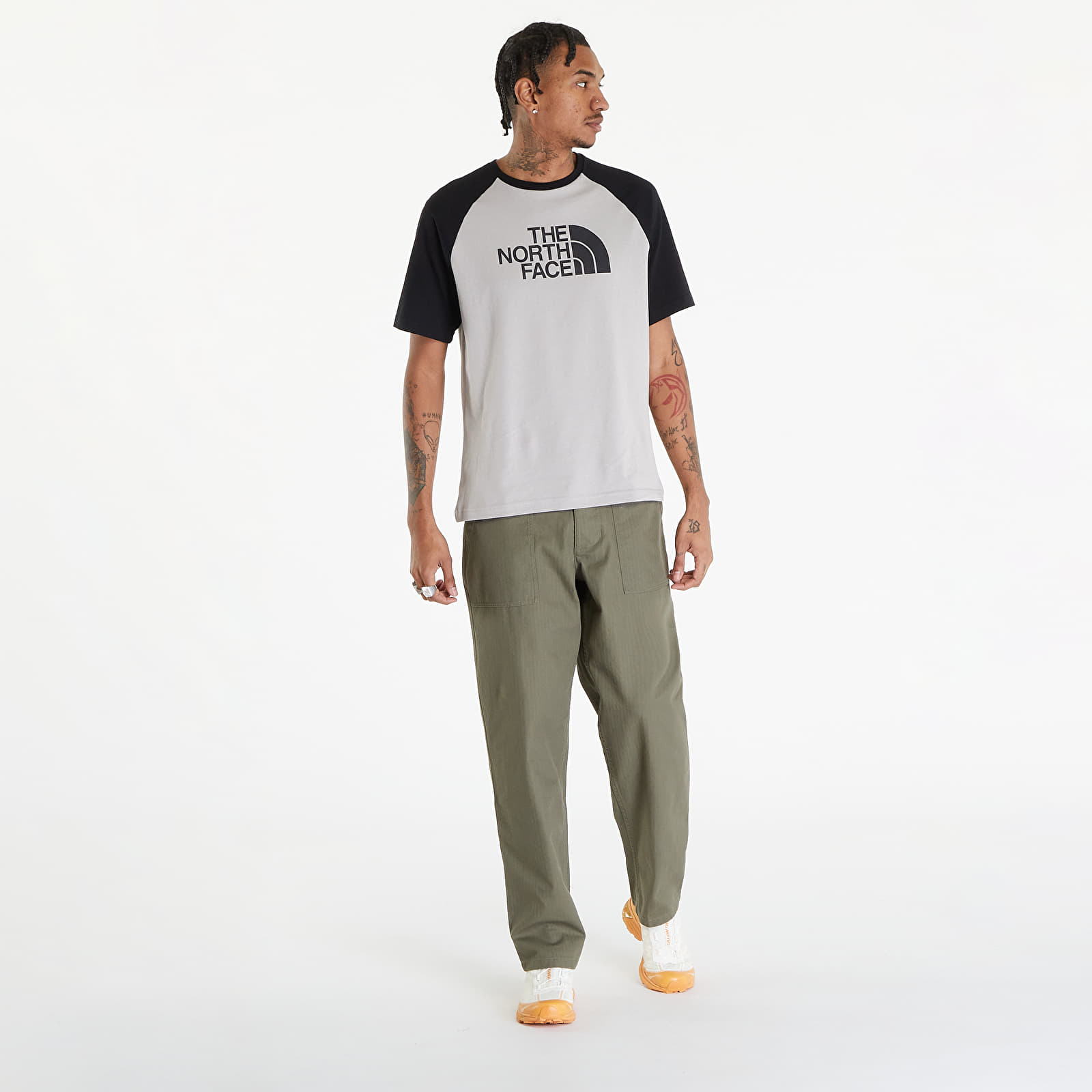 Džíny a kalhoty Nike Life Men's Fatigue Pants Medium Olive/ Medium Olive