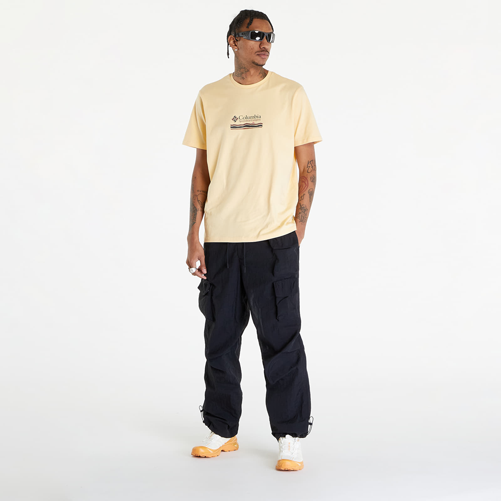 Black woven tech pack cargo pants new arrivals