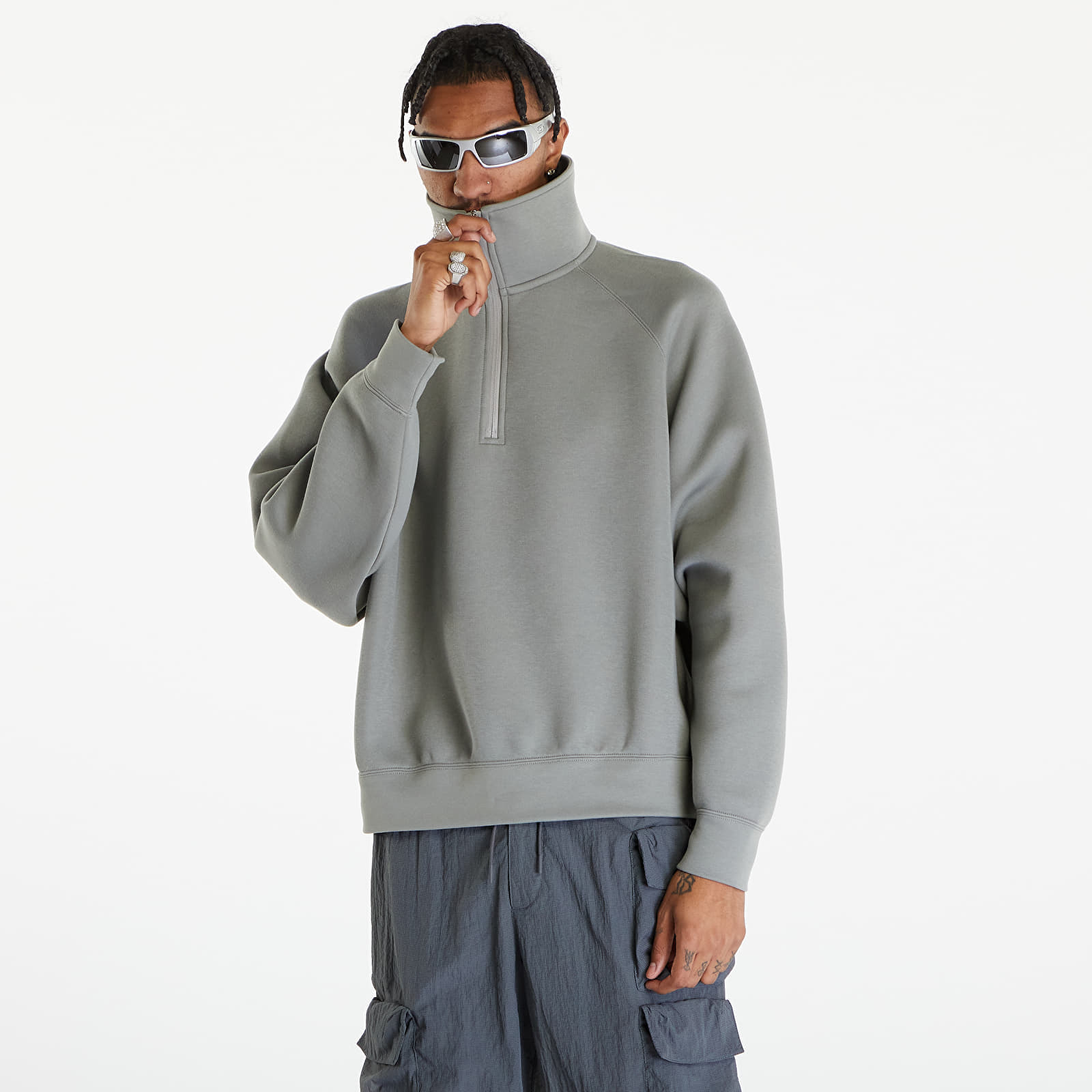 Суитшърти Nike Tech Fleece Reimagined Men’s 1/2-Zip Top Dark Stucco