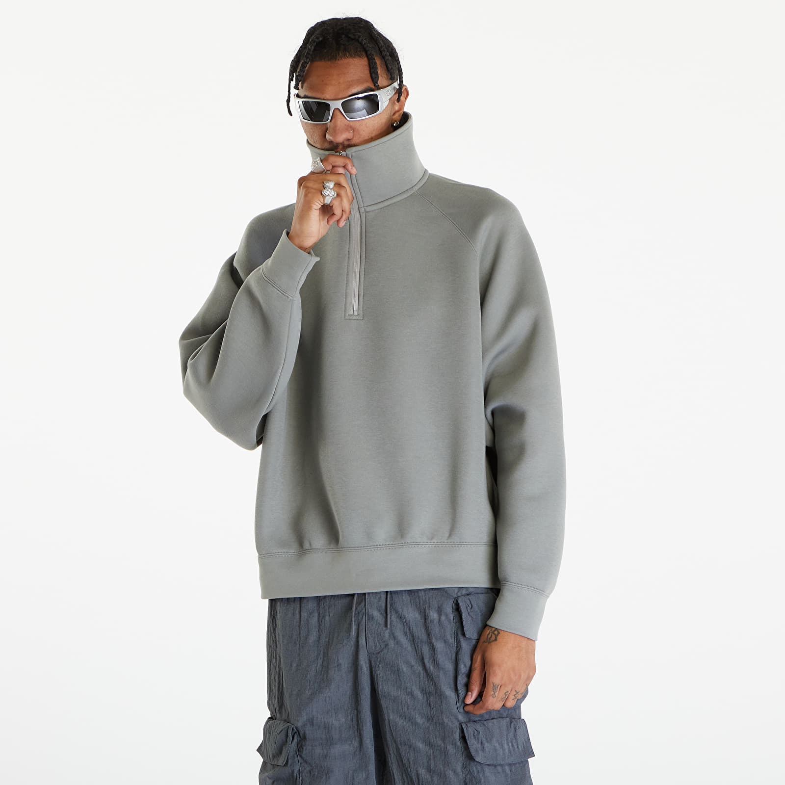 Hoodies and sweatshirts Nike Tech Fleece Reimagined Men s 1 2 Zip Top Dark Stucco Footshop