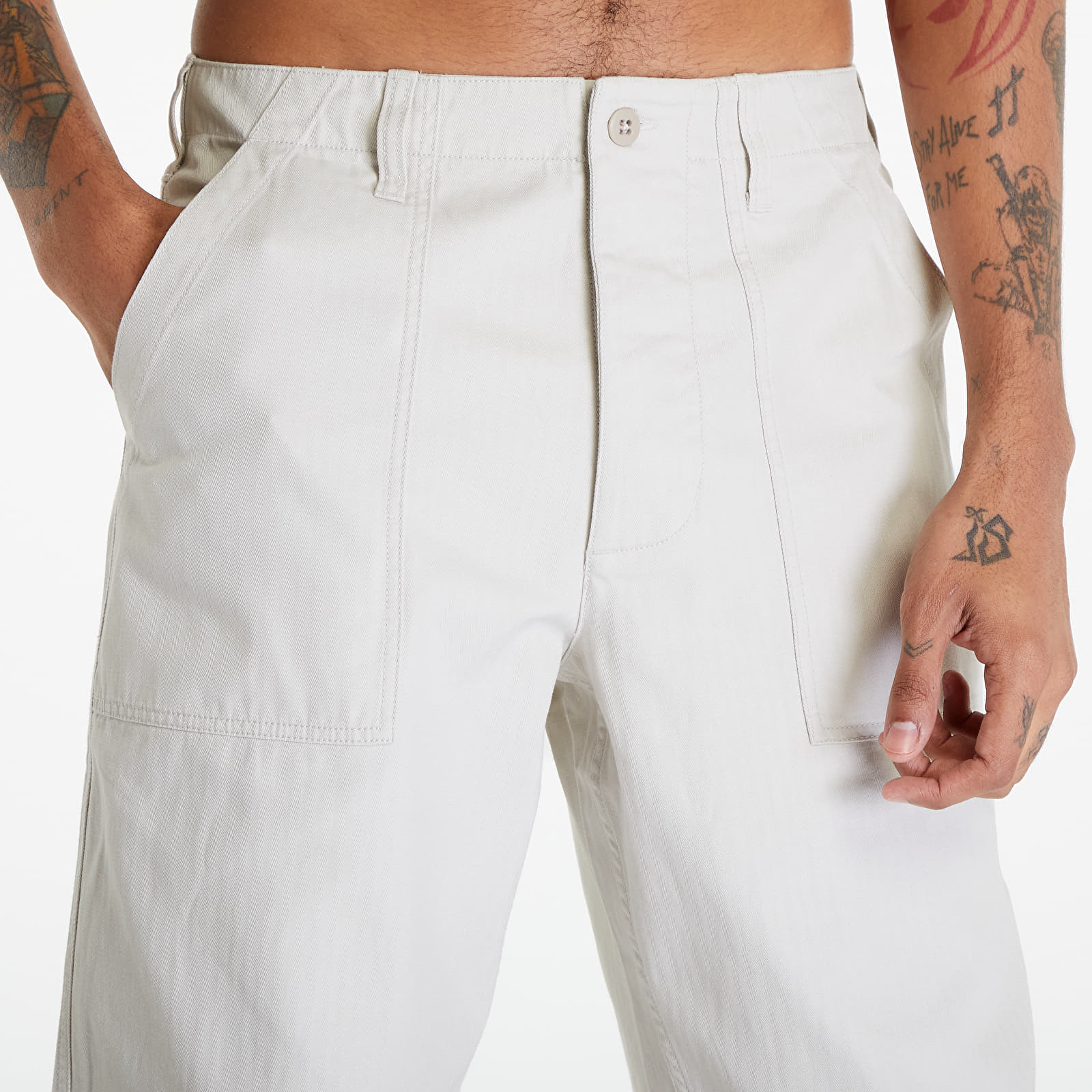 Džíny a kalhoty Nike Life Men's Fatigue Pants Lt Orewood Brn/ Lt Orewood Brn