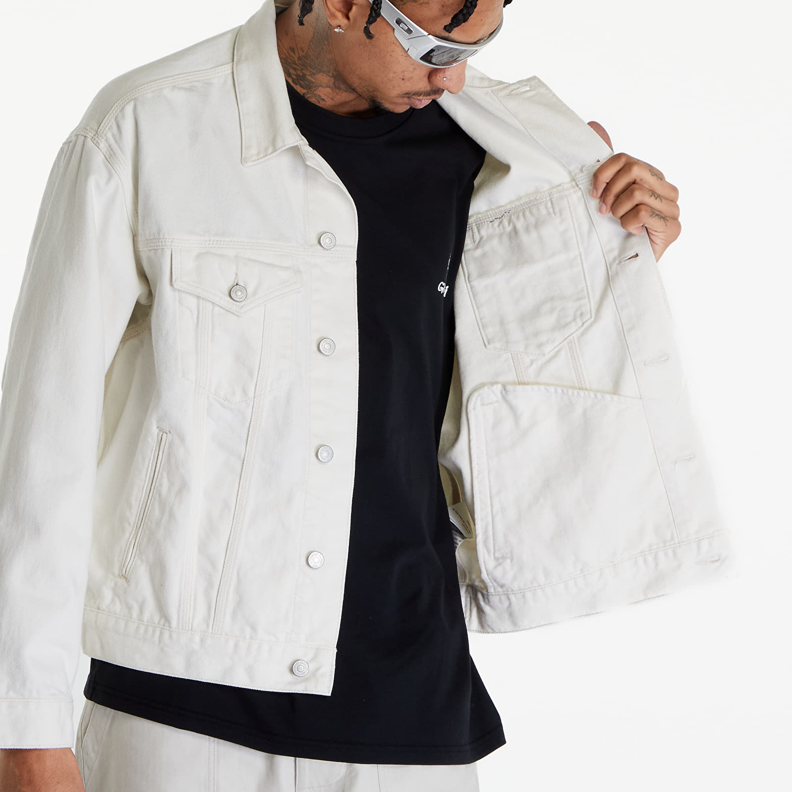 Bundy Carhartt WIP Helston Jacket UNISEX White Rinsed