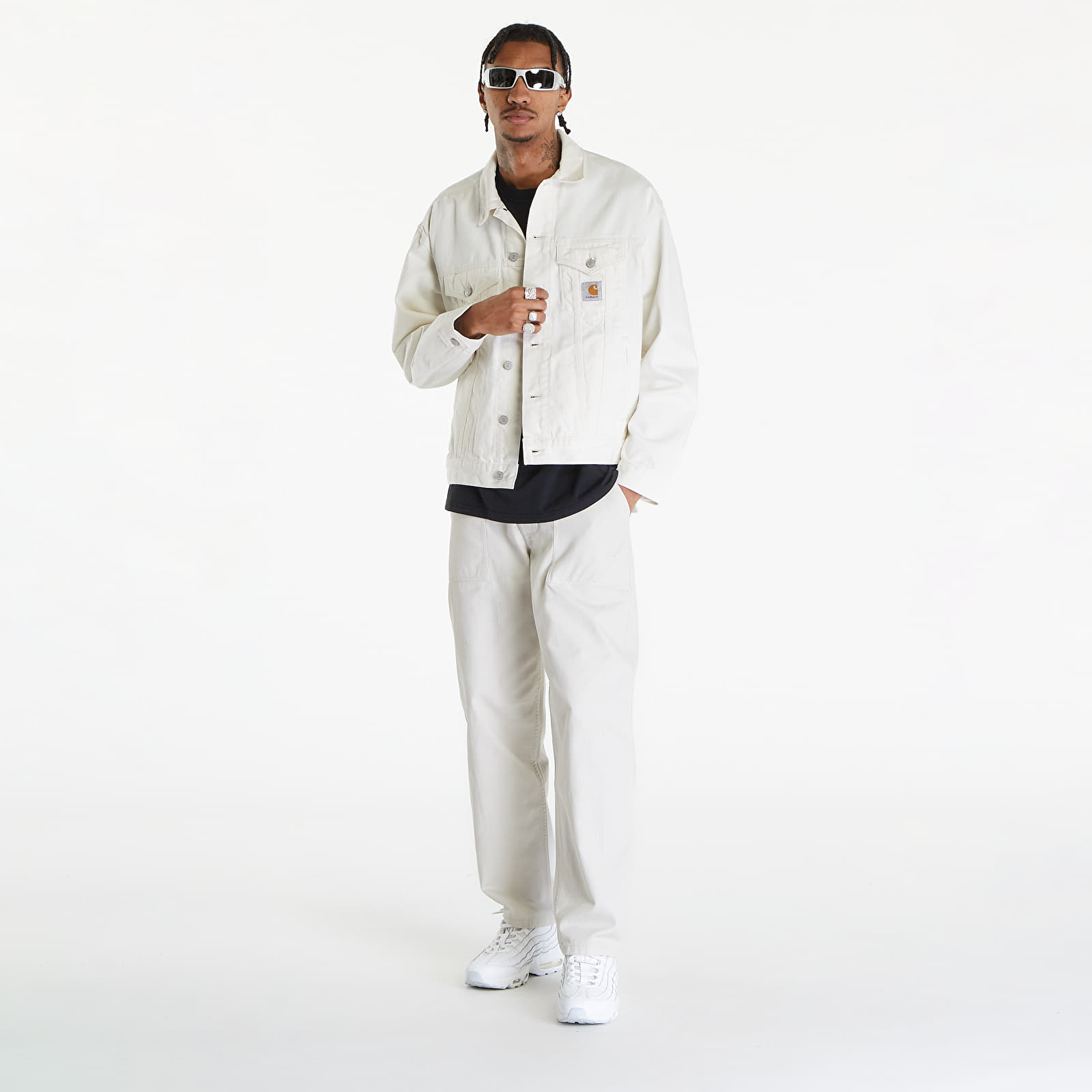 Bundy Carhartt WIP Helston Jacket UNISEX White Rinsed
