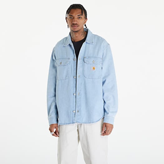 Ing Carhartt WIP Harvey Shirt Jacket UNISEX Blue Stone Bleached