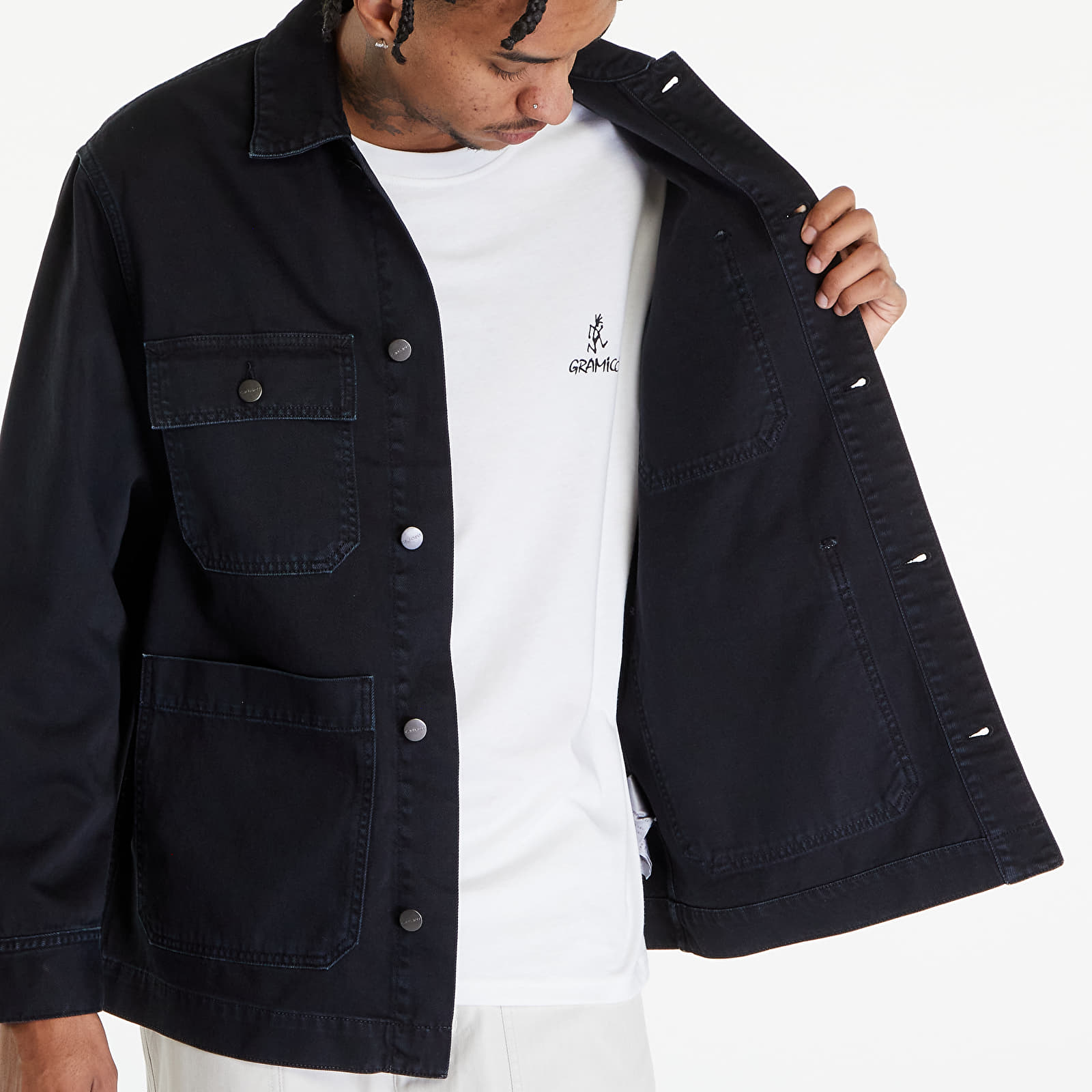 Takit Carhartt WIP Garrison Coat UNISEX Black Stone Dyed