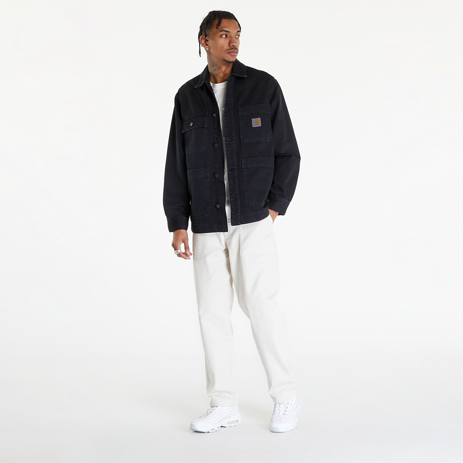 Takit Carhartt WIP Garrison Coat UNISEX Black Stone Dyed