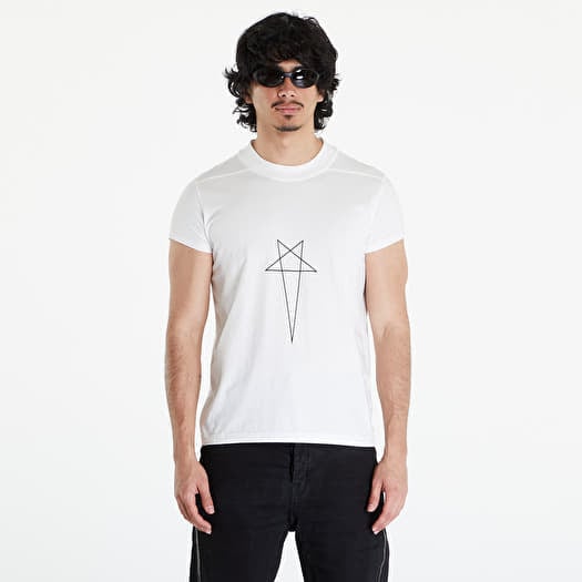 T-shirt Rick Owens DRKSHDW Small Level T-Shirt Milk/ Black