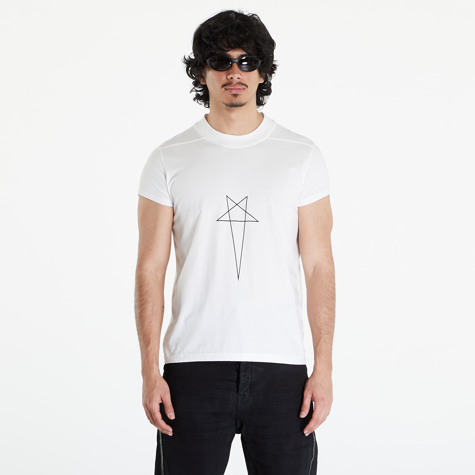 Тениски Rick Owens DRKSHDW Small Level T-Shirt Milk/ Black