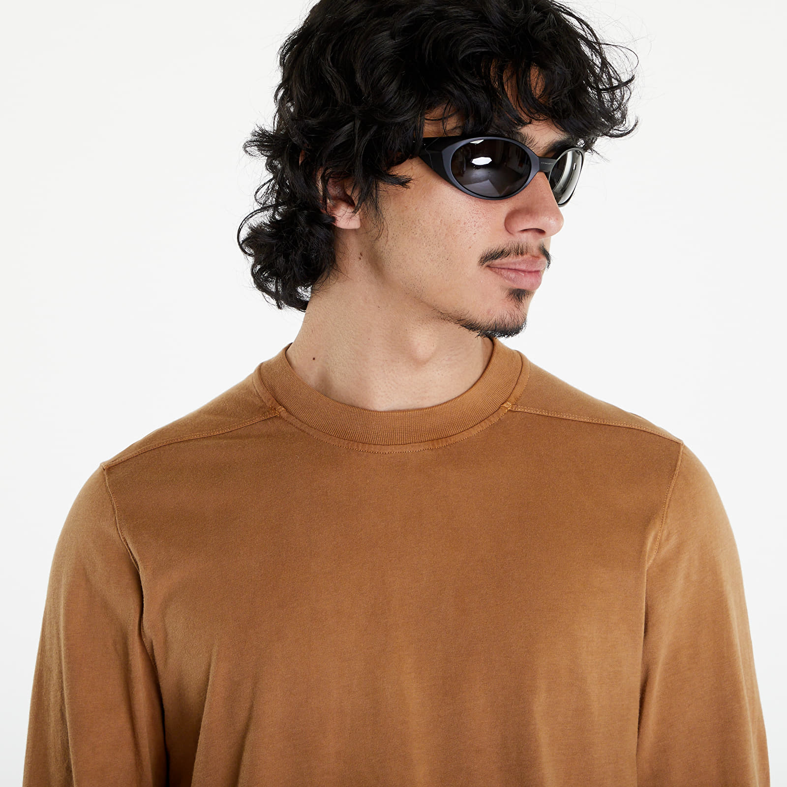 Тениски Rick Owens DRKSHDW Crewneck Long Sleeve T-Shirt Khaki Brown