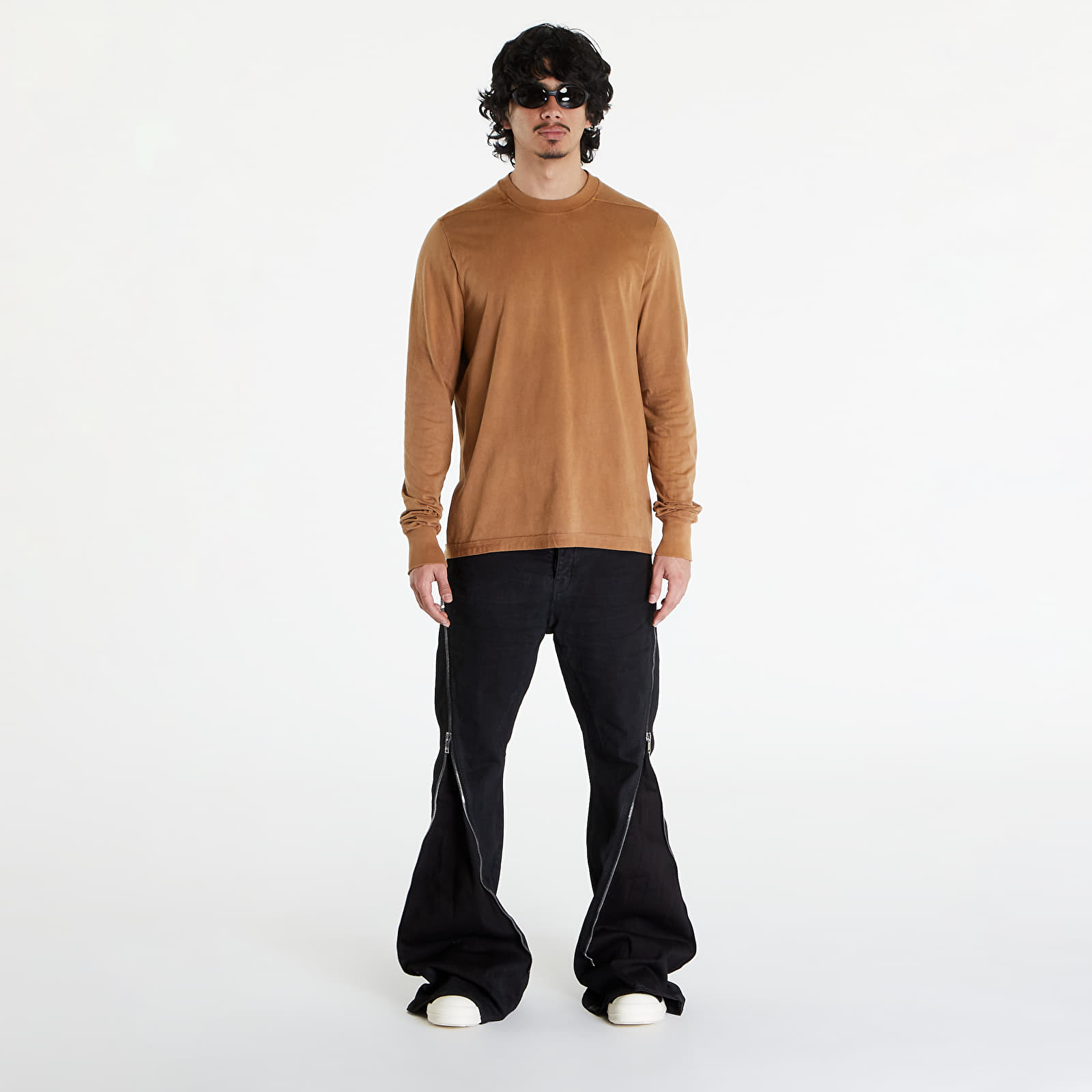 Тениски Rick Owens DRKSHDW Crewneck Long Sleeve T-Shirt Khaki Brown