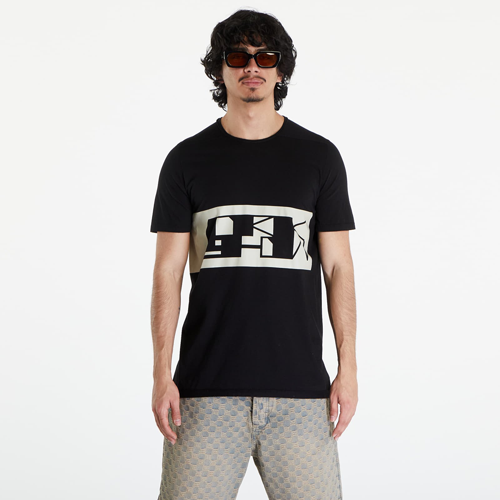 Tricouri  Rick Owens DRKSHDW Level T-Shirt Black/ Pearl