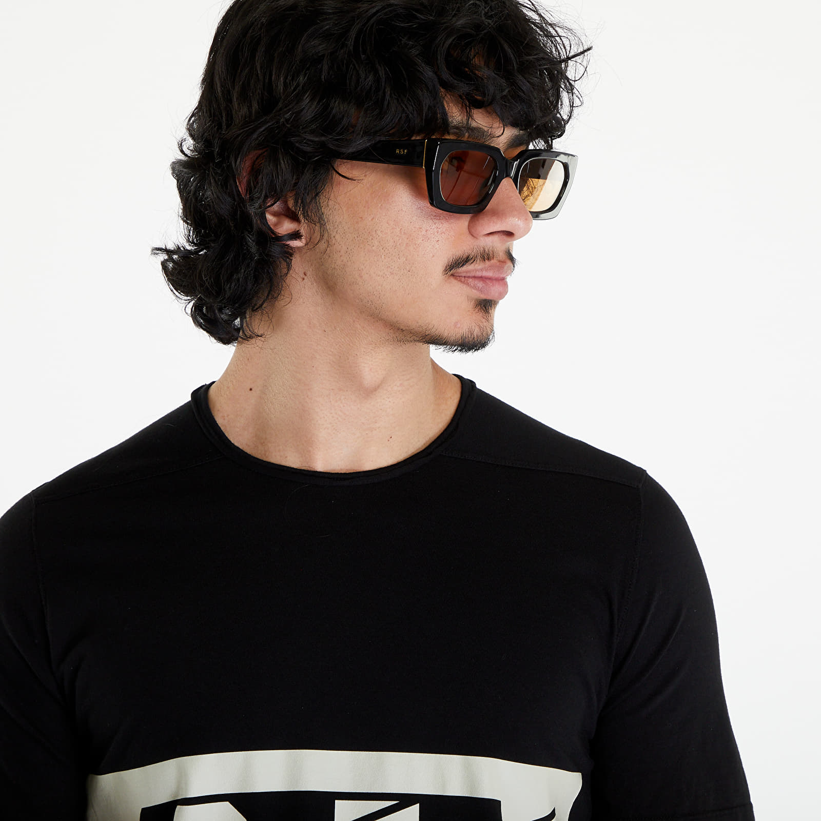 Tricouri  Rick Owens DRKSHDW Level T-Shirt Black/ Pearl