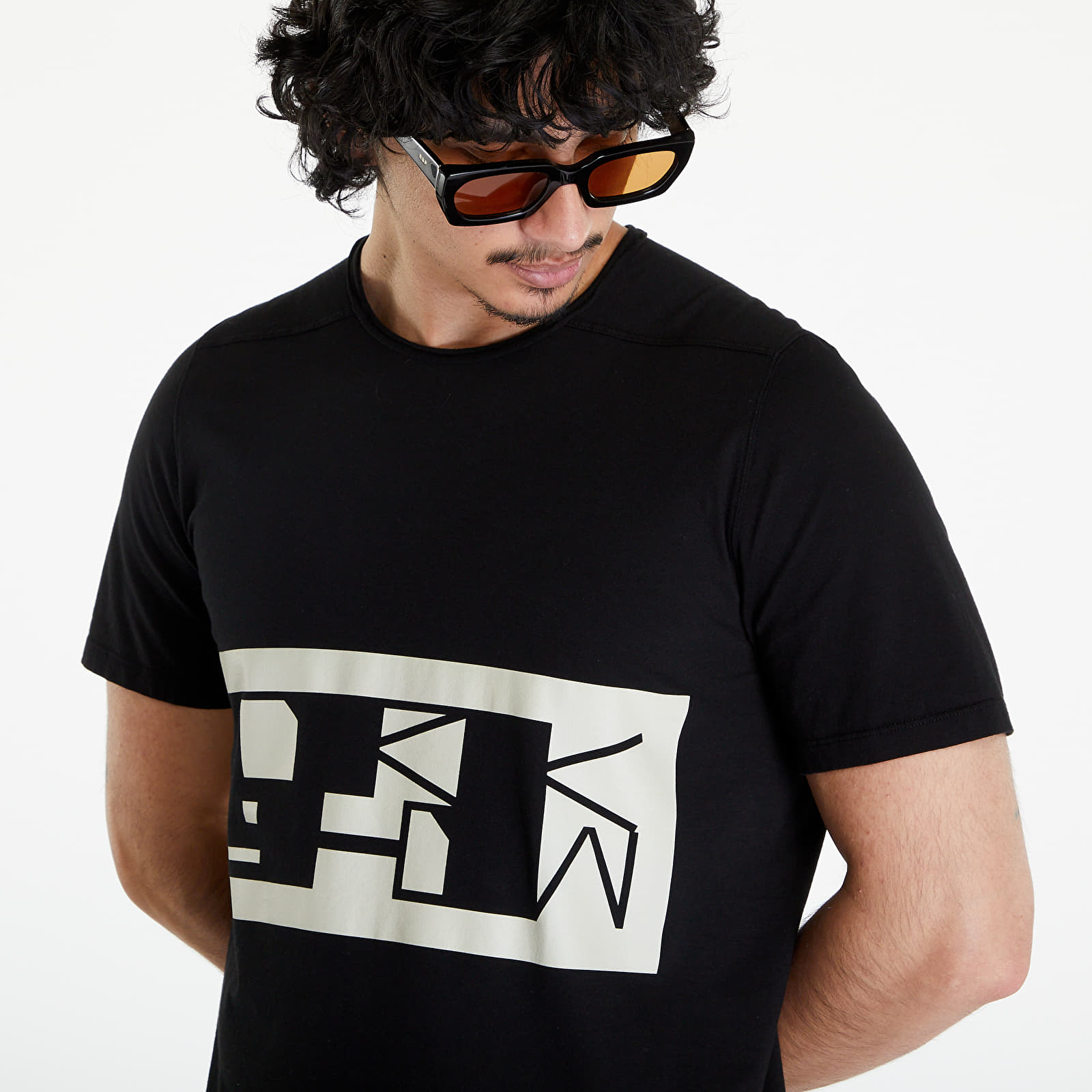 Tricouri  Rick Owens DRKSHDW Level T-Shirt Black/ Pearl