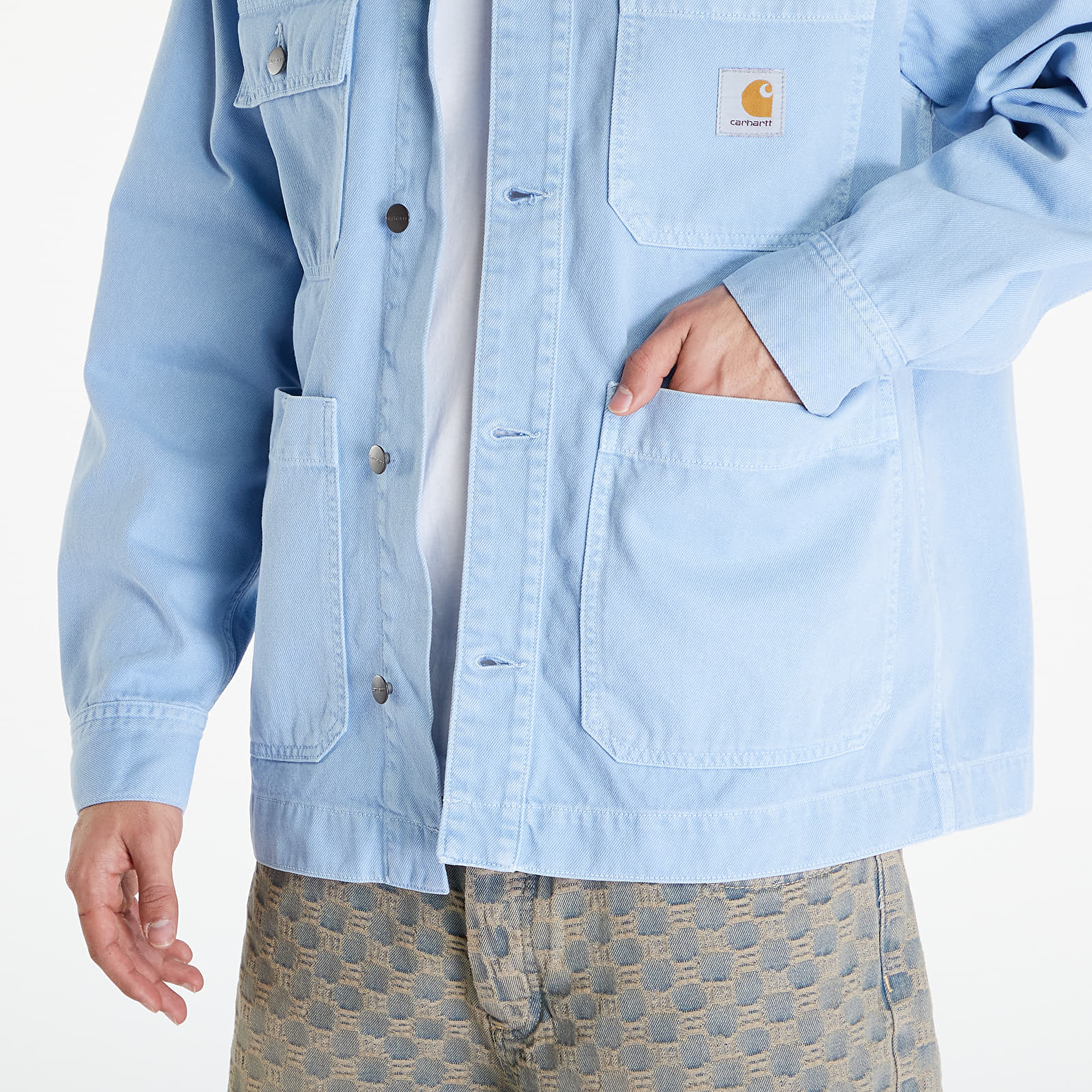 Bundy Carhartt WIP Garrison Coat UNISEX Frosted Blue Stone Dyed