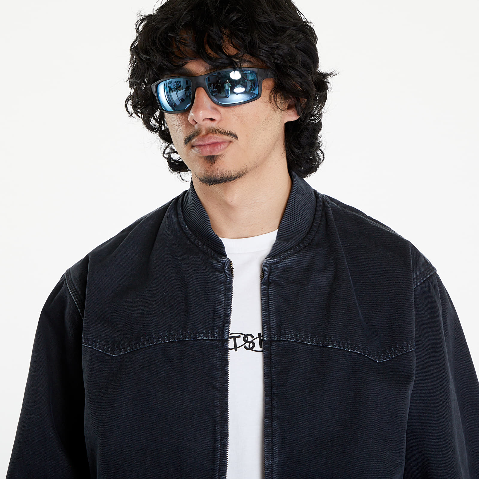 Geci Carhartt WIP OG Santa Fe Bomber UNISEX Black Stone Dyed