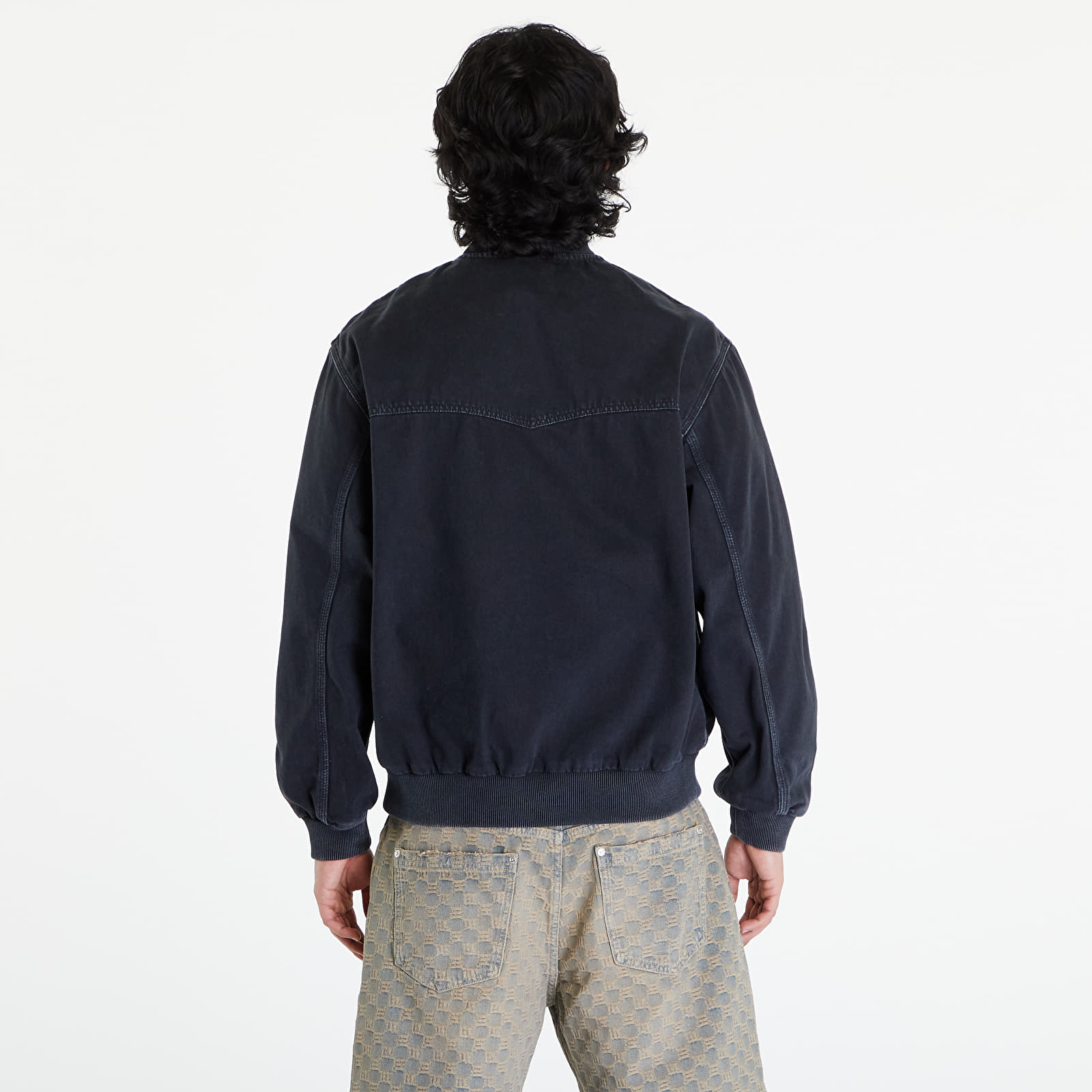 Geci Carhartt WIP OG Santa Fe Bomber UNISEX Black Stone Dyed