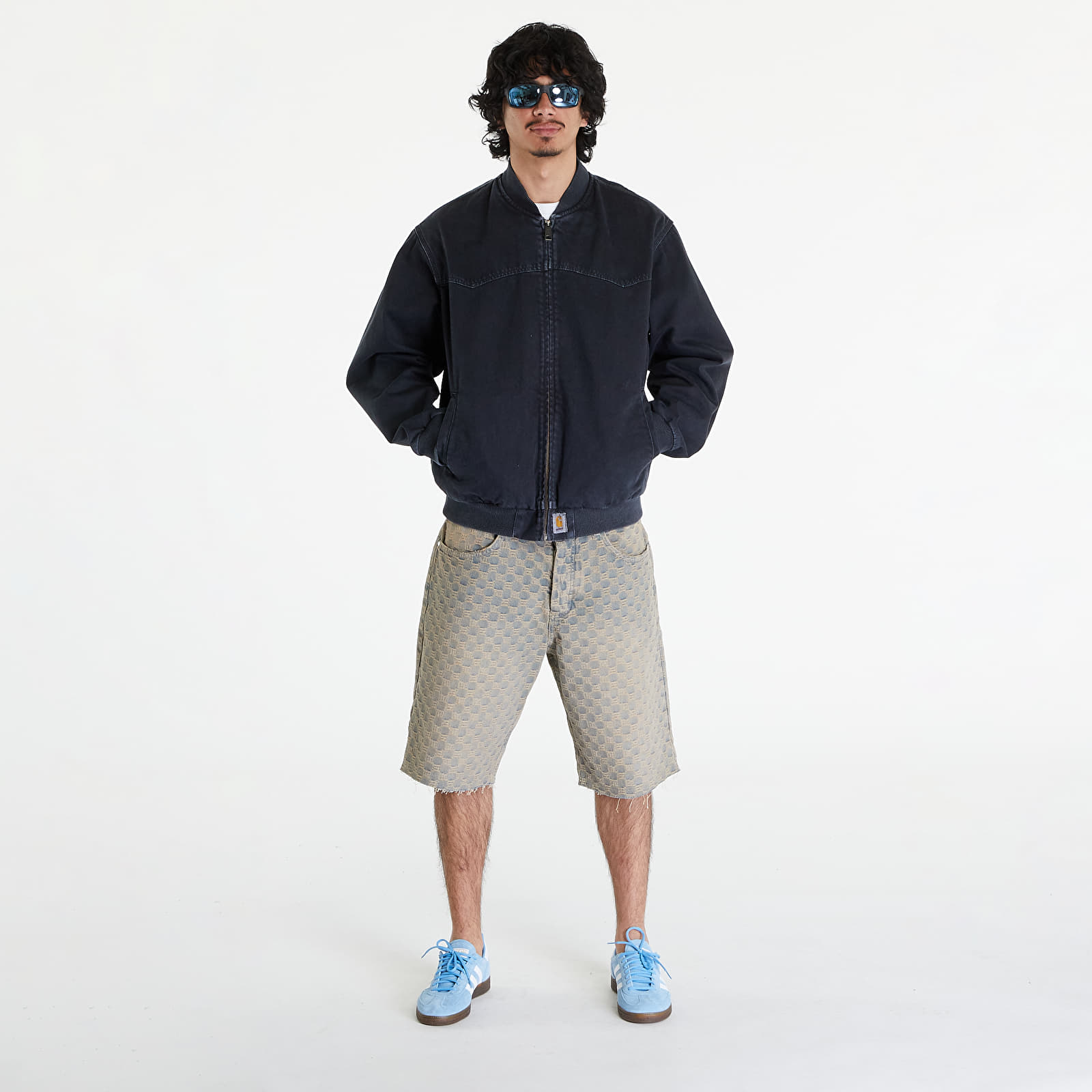 Geci Carhartt WIP OG Santa Fe Bomber UNISEX Black Stone Dyed