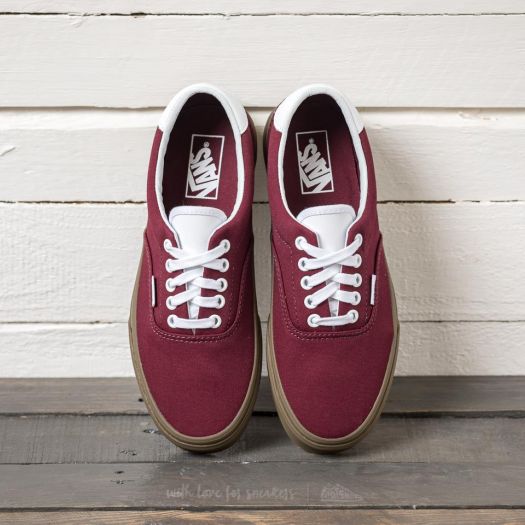 Vans era 59 canvas trainer discount port / white / gum