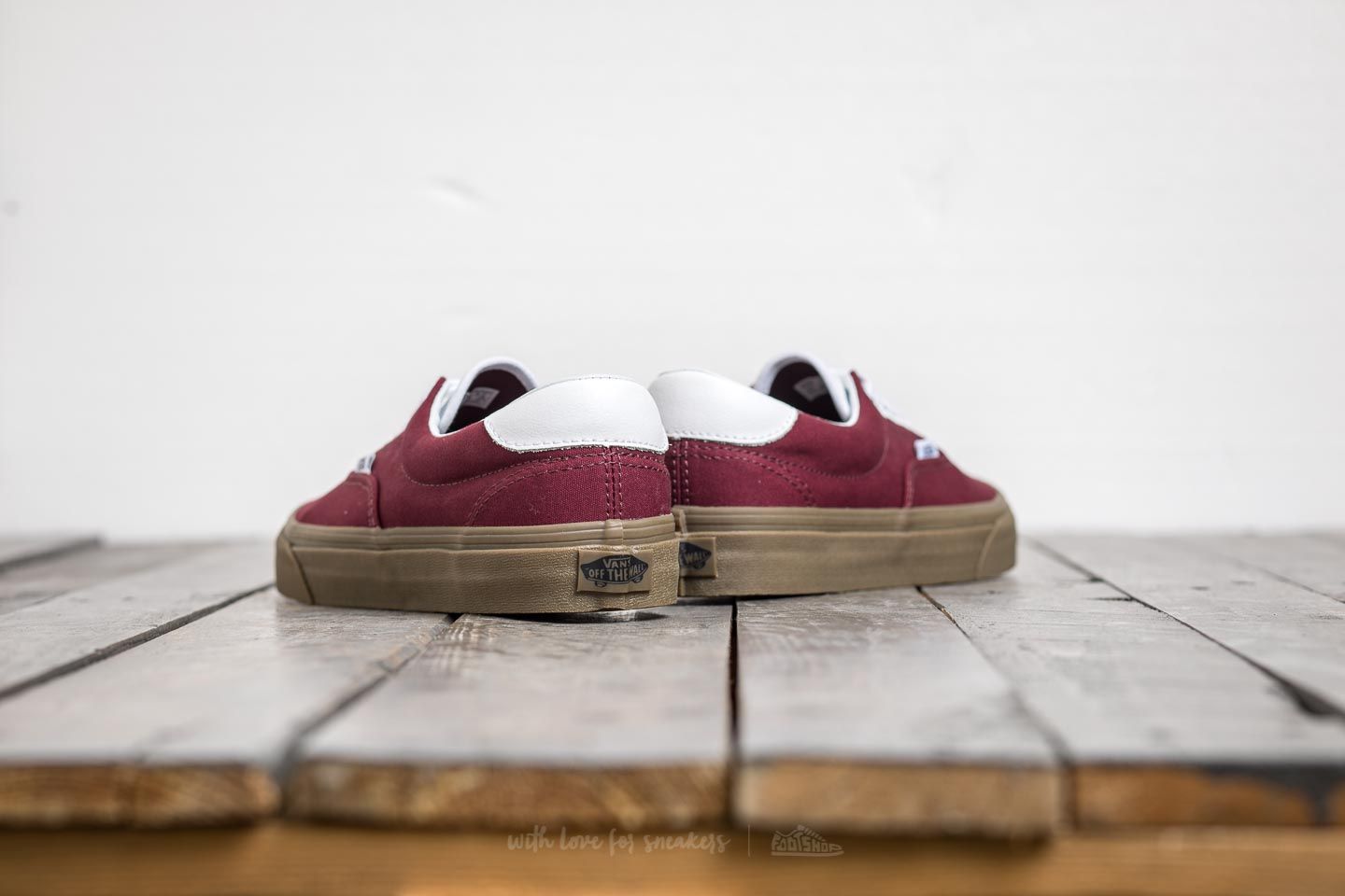 Vans era 59 canvas trainer port / white / gum cheap