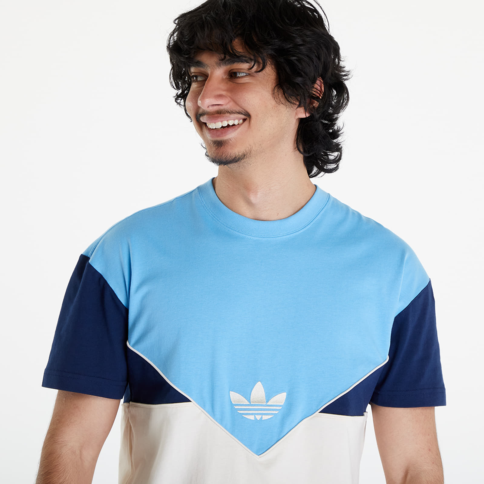 Pólók adidas Adicolor Seasonal Archive Tee Semi Blue Burst/ Wonder White/ Night Indigo