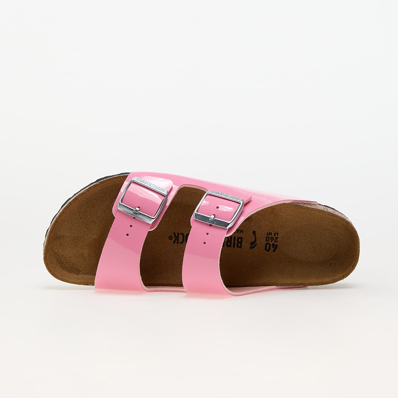 Γυναικεία παπούτσια Birkenstock Arizona Birko-Flor Patent Patent Candy Pink/Black