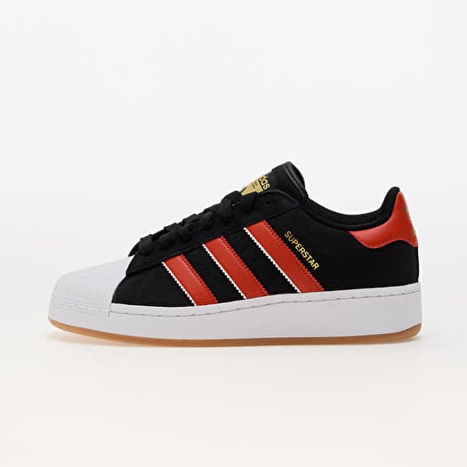 Men's adidas shoes black and red top