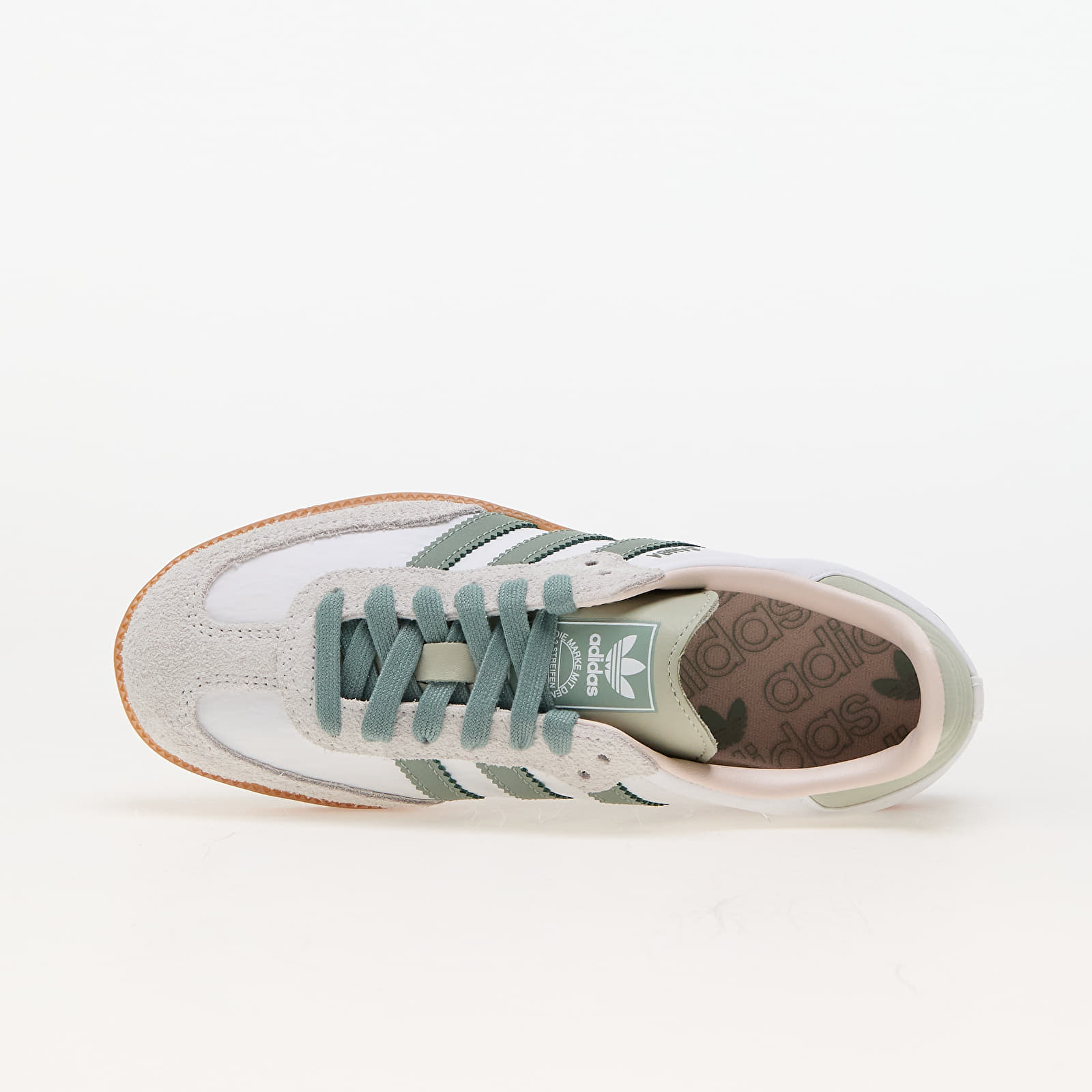 Încălțăminte și sneakerși pentru femei adidas Samba Og W Ftw White/ Silver Green/ Putty Mauve