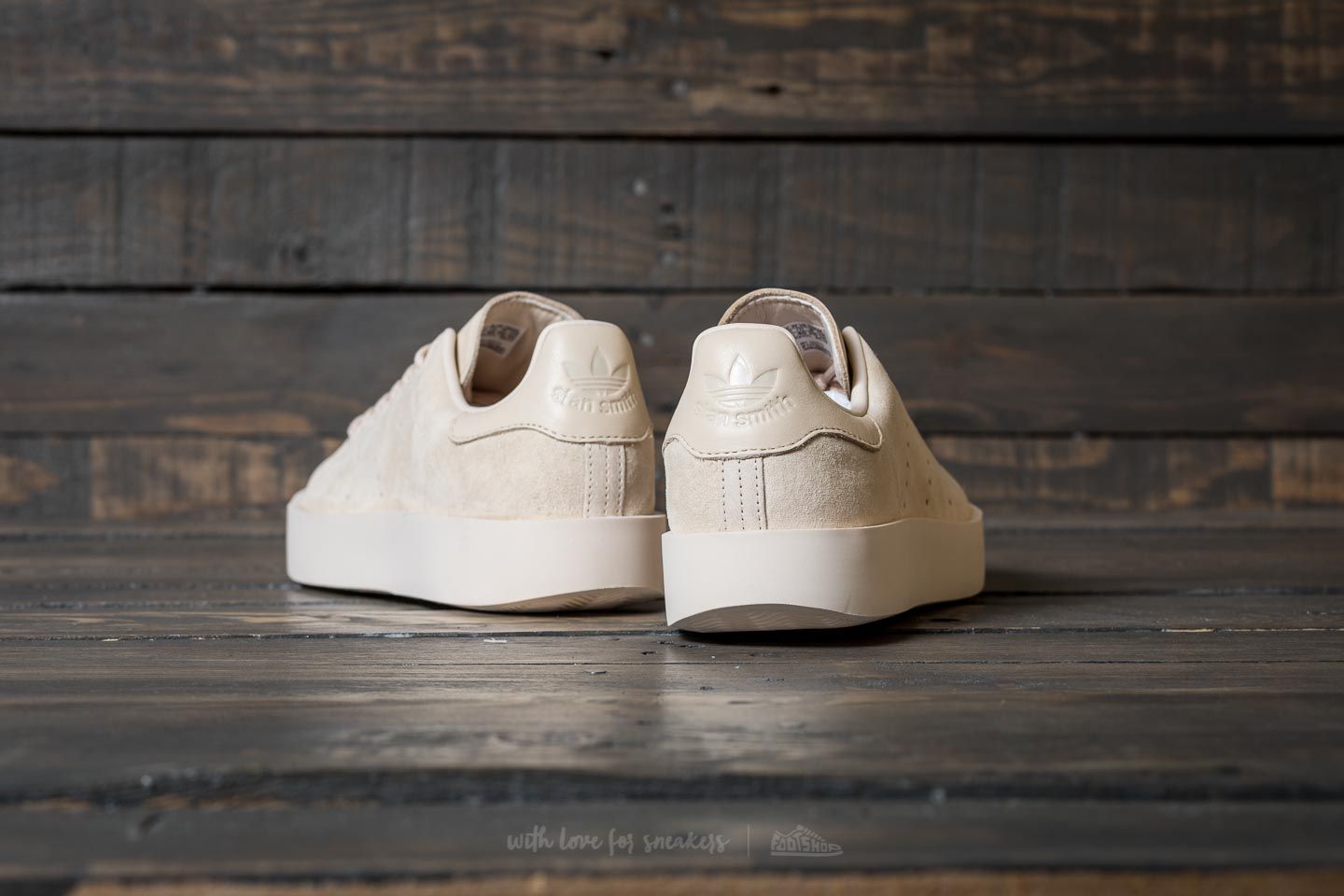 Women's shoes adidas Stan Smith Bold W Linen/ Linen/ Linen