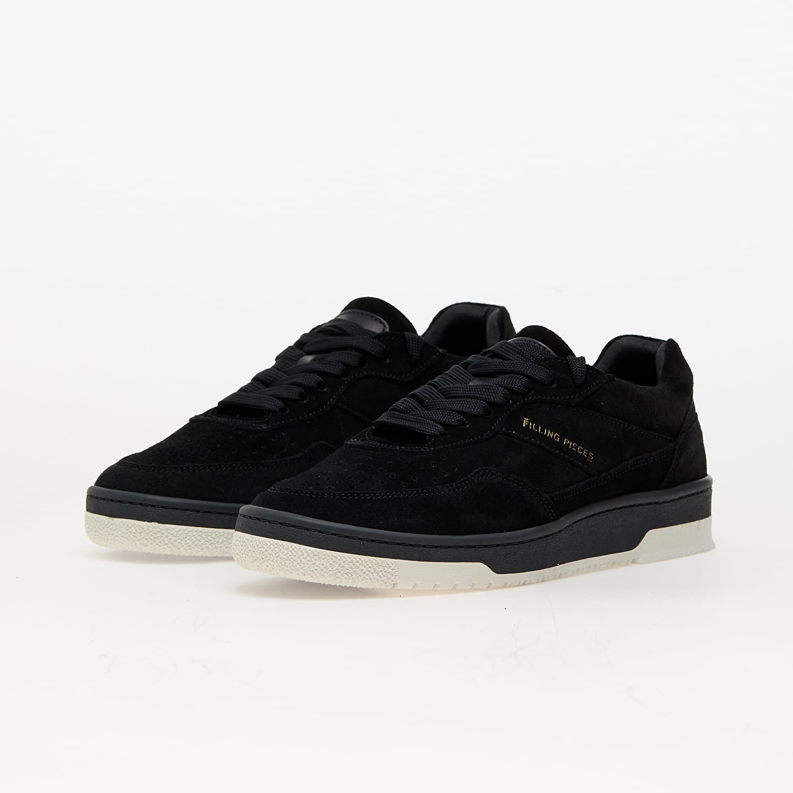 Herresko Filling Pieces Ace Suede Jet Black