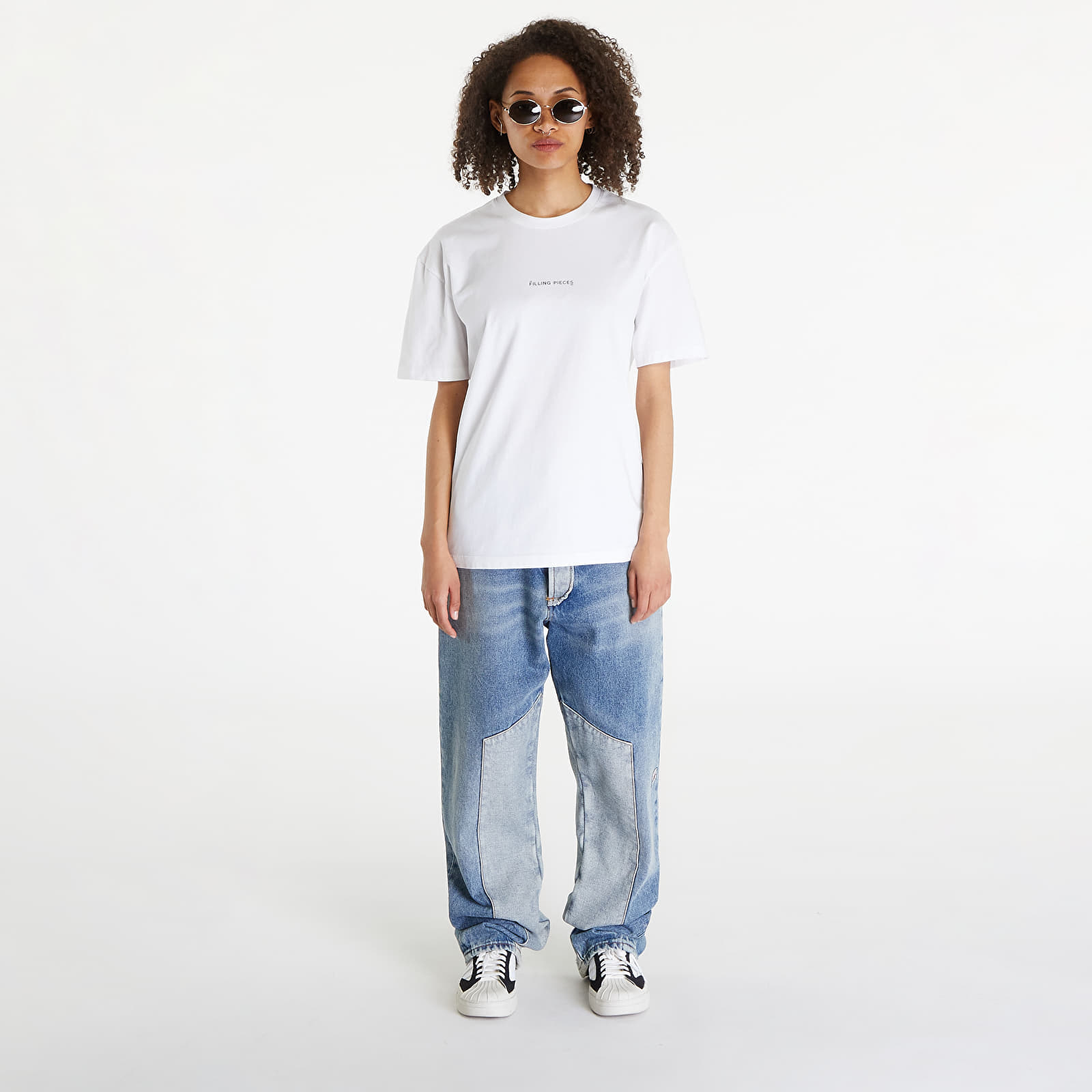 Tričko Filling Pieces T-shirt Slim UNISEX White M.