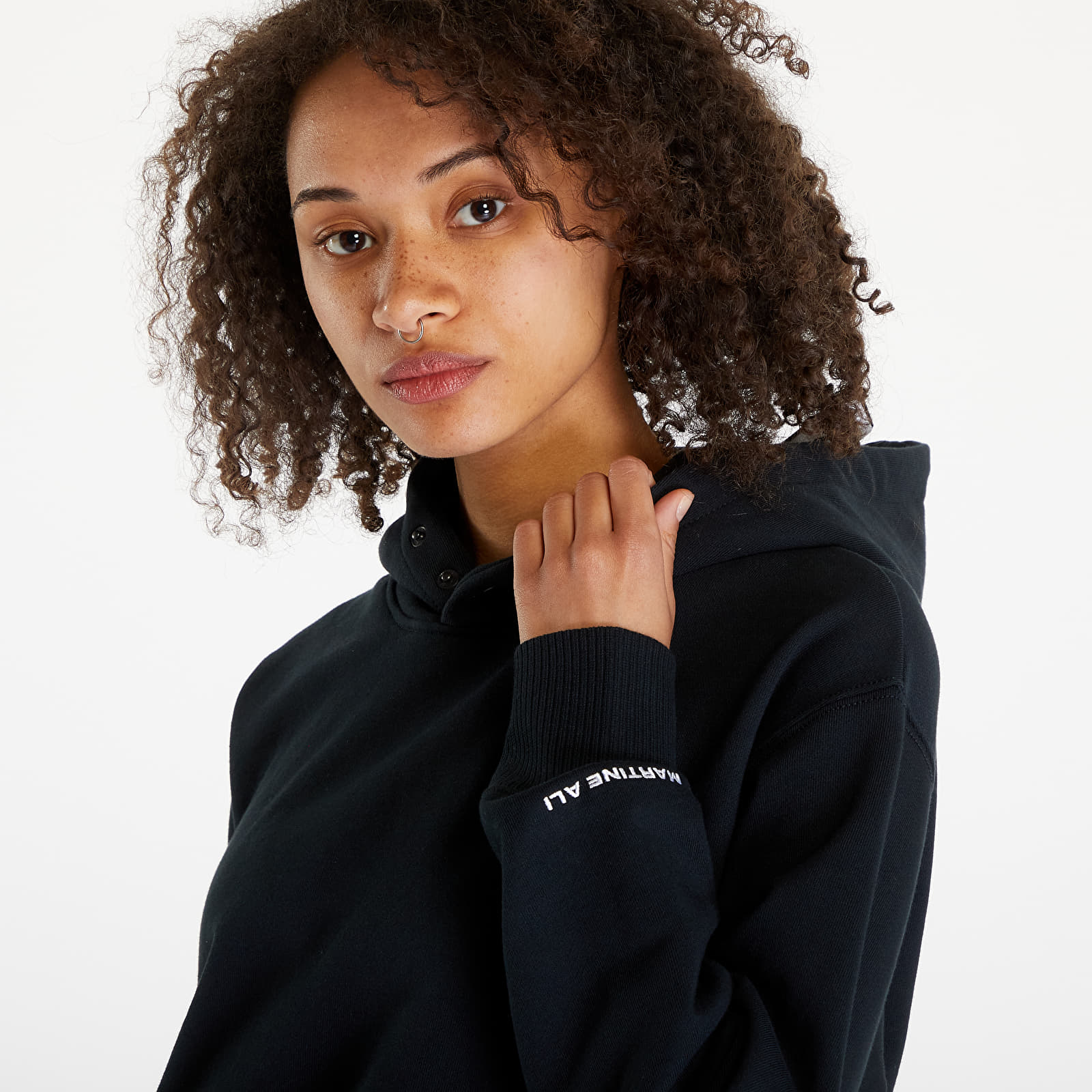 Mikiny Converse x Martine Ali Hoodie Black