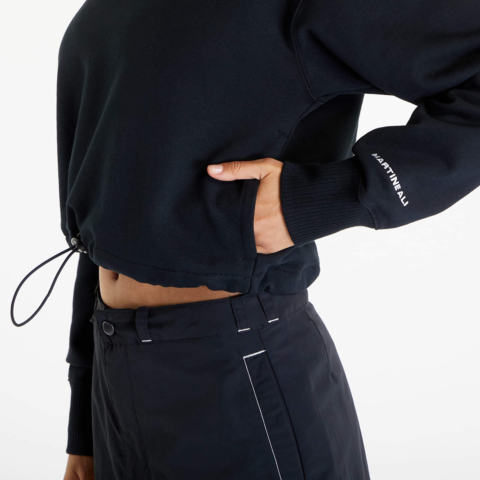 Mikiny Converse x Martine Ali Hoodie Black