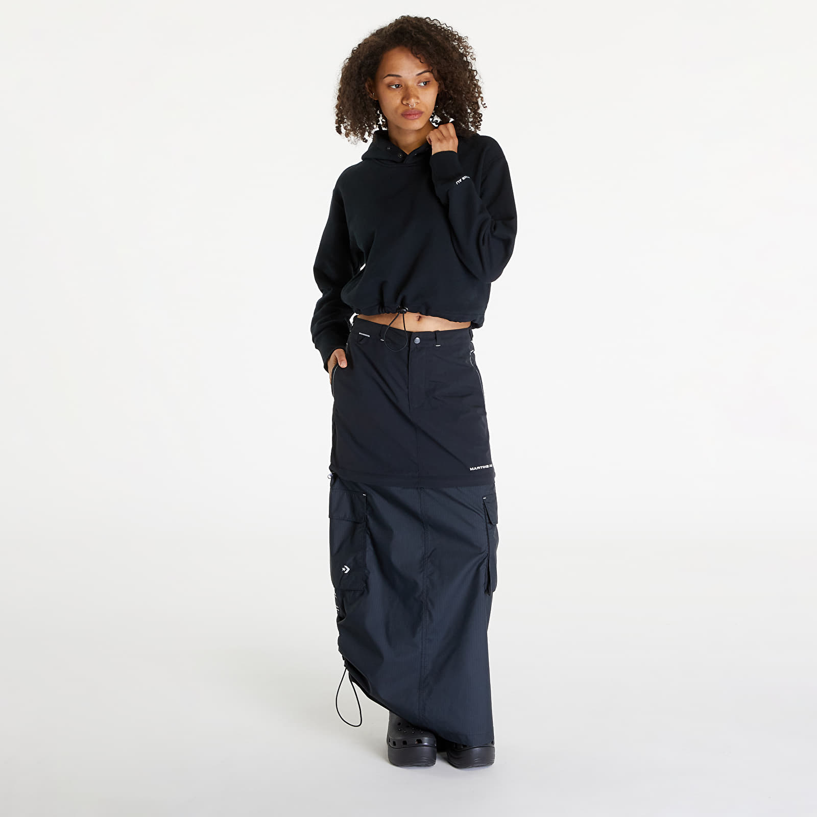 Mikiny Converse x Martine Ali Hoodie Black