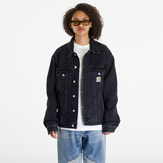 Vestes Carhartt WIP Helston Jacket UNISEX Black Stone Washed Footshop