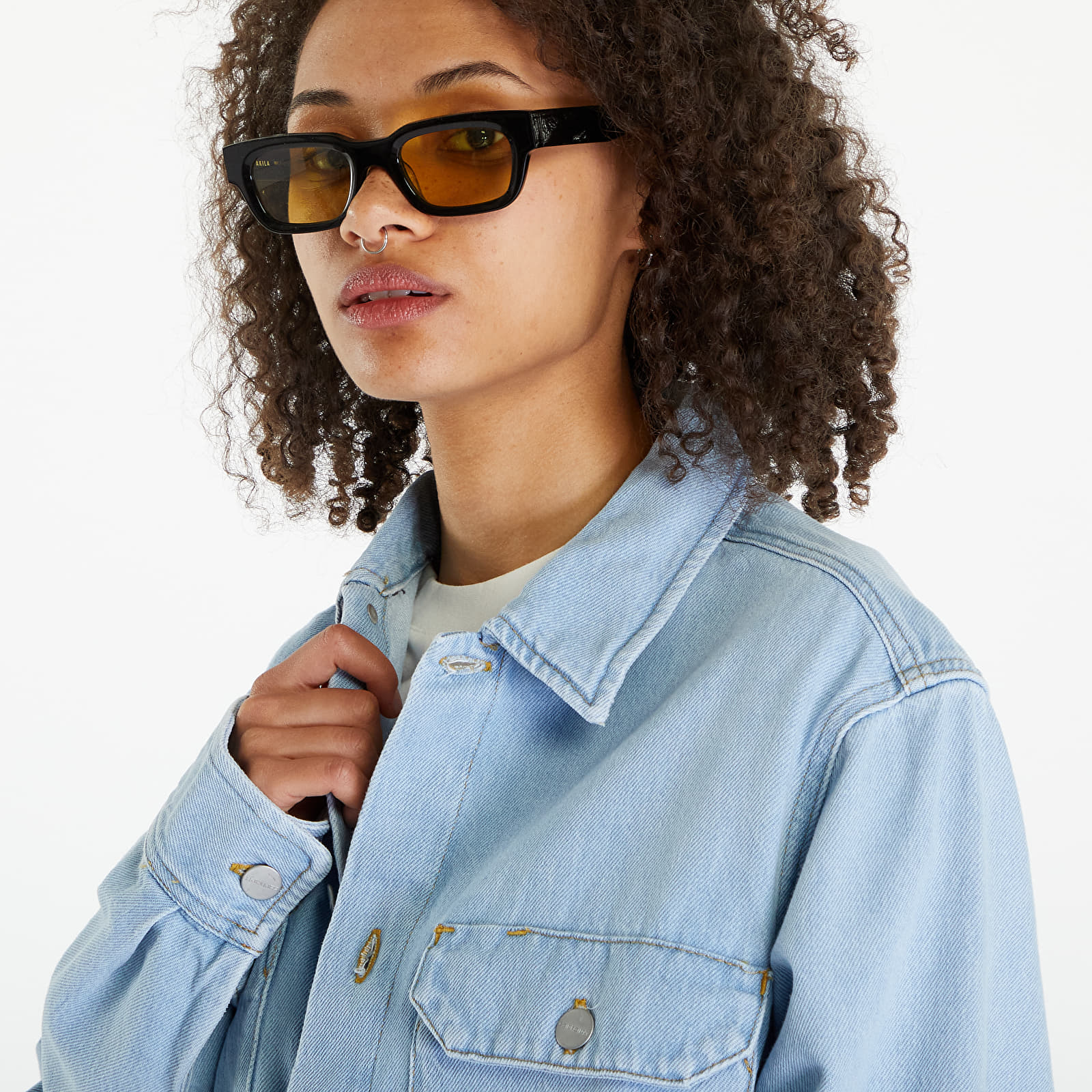 Skjorter Carhartt WIP Harvey Shirt Jacket UNISEX Blue Stone Bleached