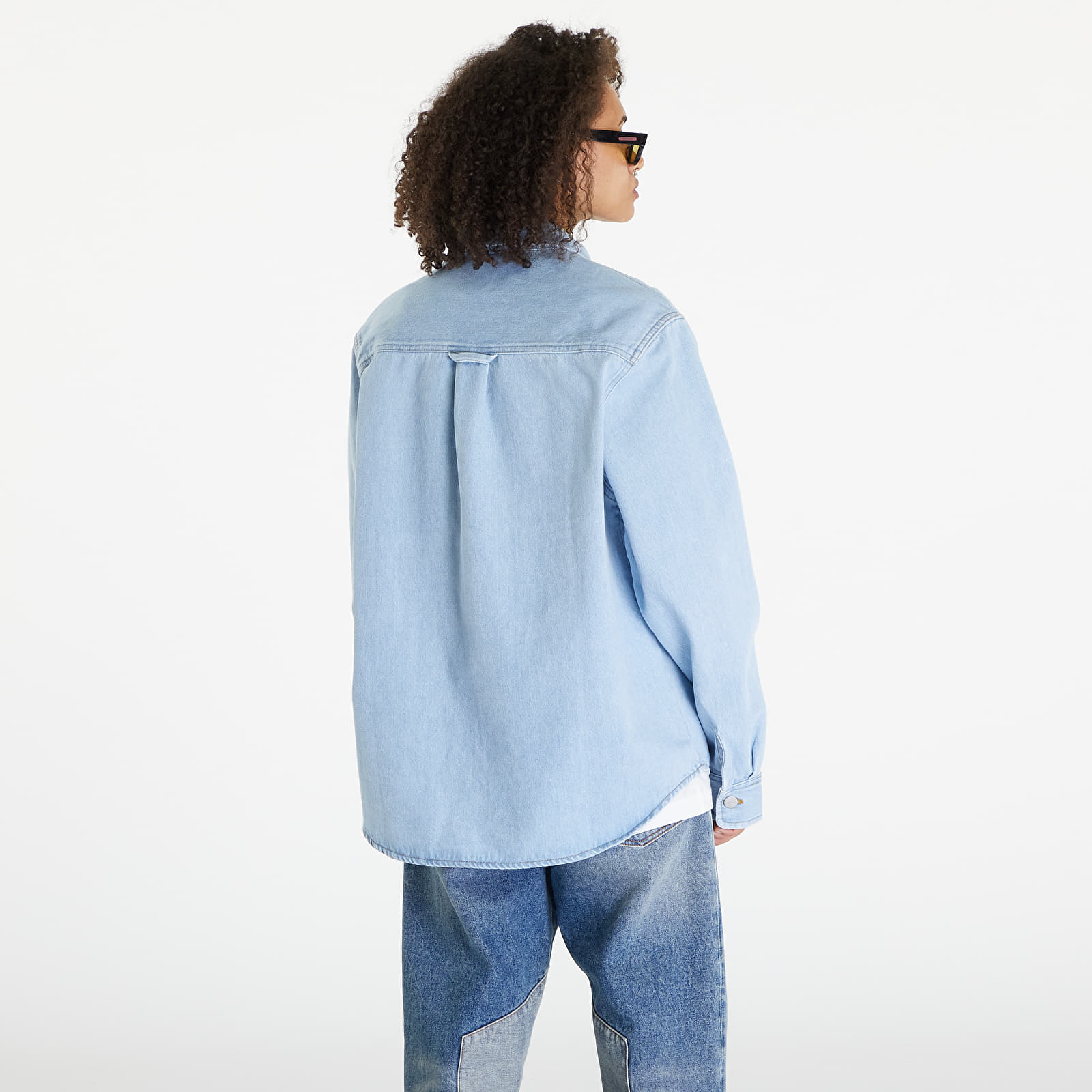 Skjorter Carhartt WIP Harvey Shirt Jacket UNISEX Blue Stone Bleached