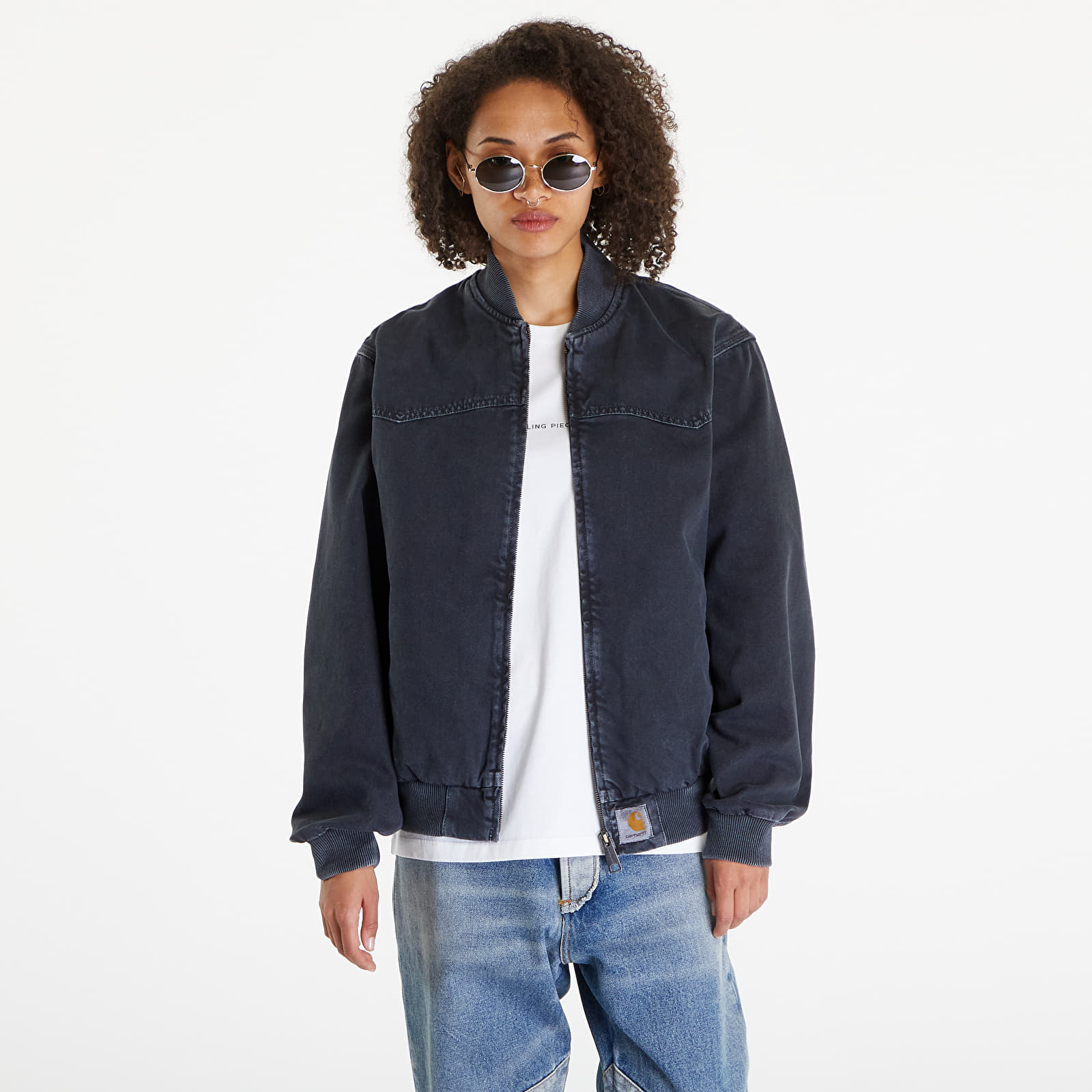 Geci Carhartt WIP OG Santa Fe Bomber UNISEX Black Stone Dyed