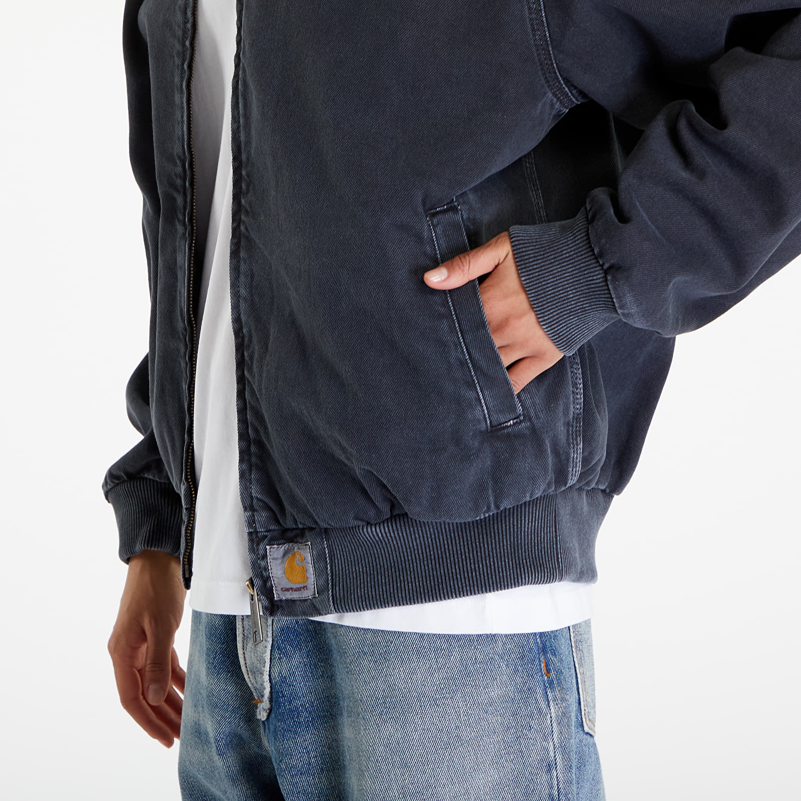 Geci Carhartt WIP OG Santa Fe Bomber UNISEX Black Stone Dyed