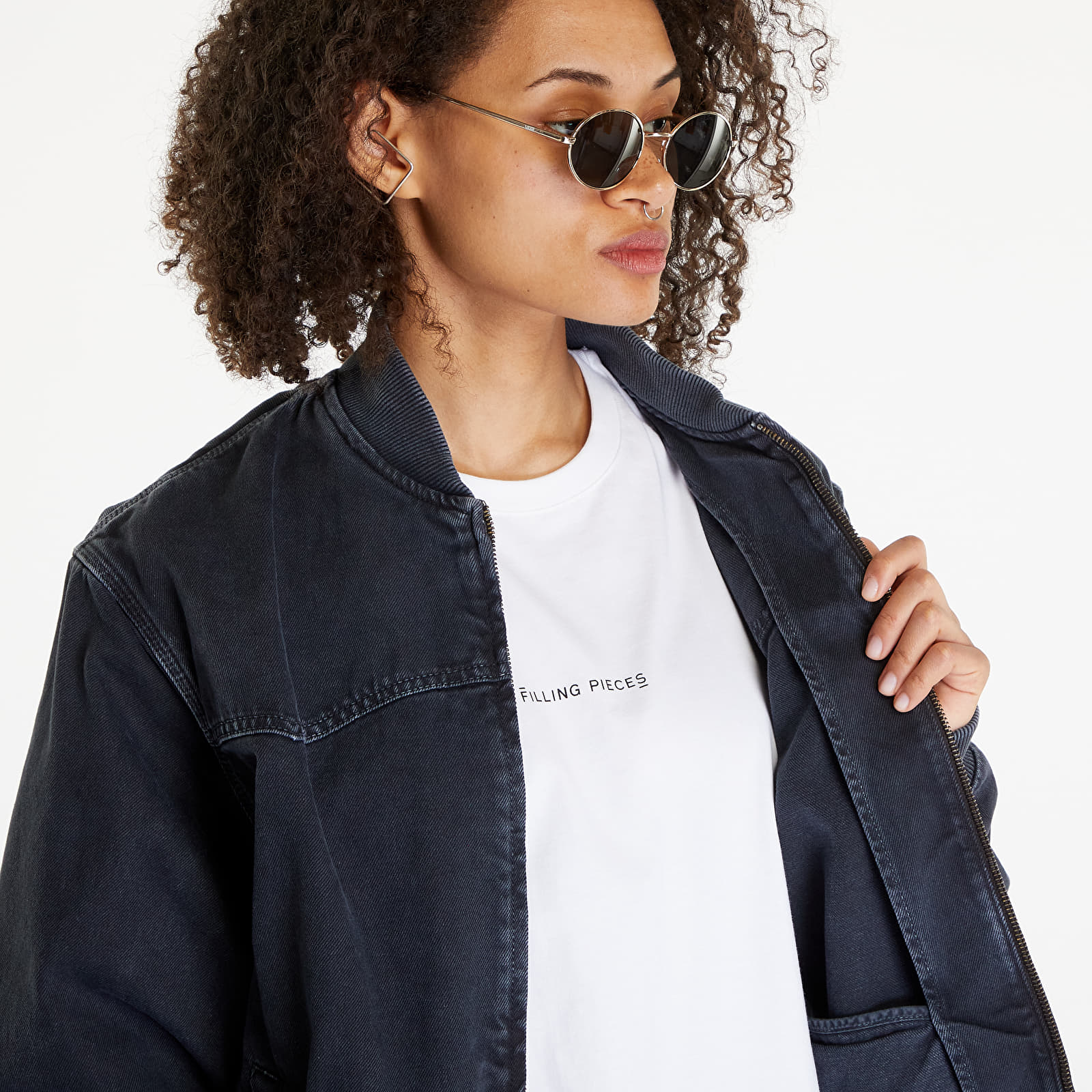 Geci Carhartt WIP OG Santa Fe Bomber UNISEX Black Stone Dyed