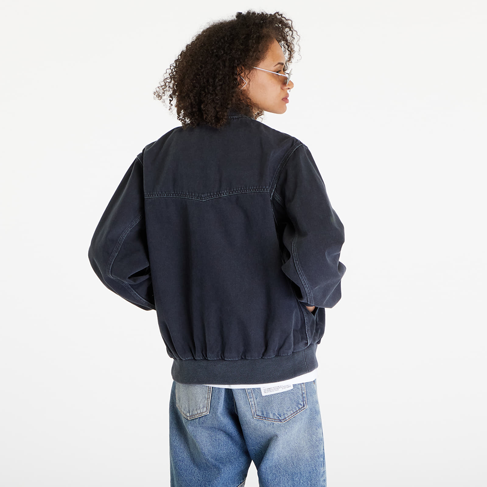Geci Carhartt WIP OG Santa Fe Bomber UNISEX Black Stone Dyed