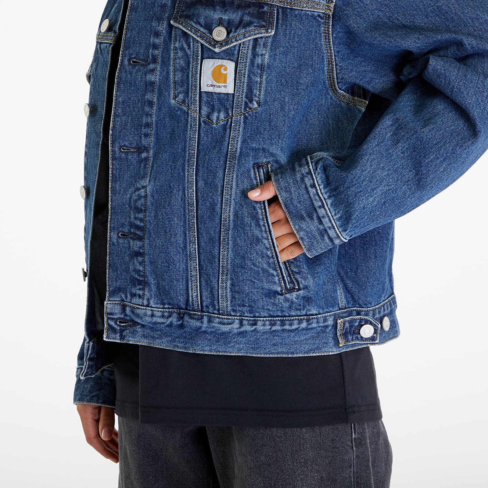 Jachete pentru bărbați Carhartt WIP Helston Jacket UNISEX Blue Cloud Stone