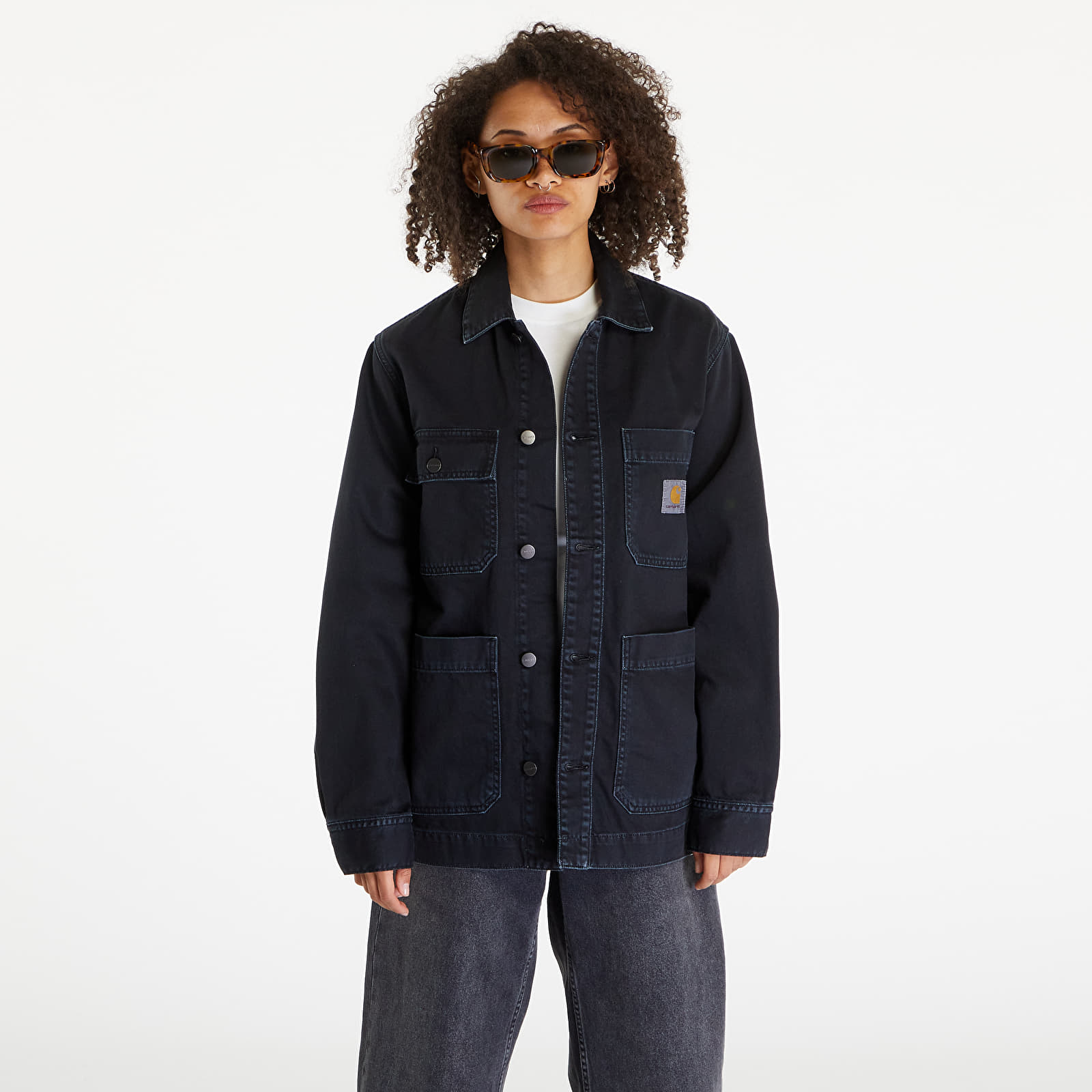 Takit Carhartt WIP Garrison Coat UNISEX Black Stone Dyed