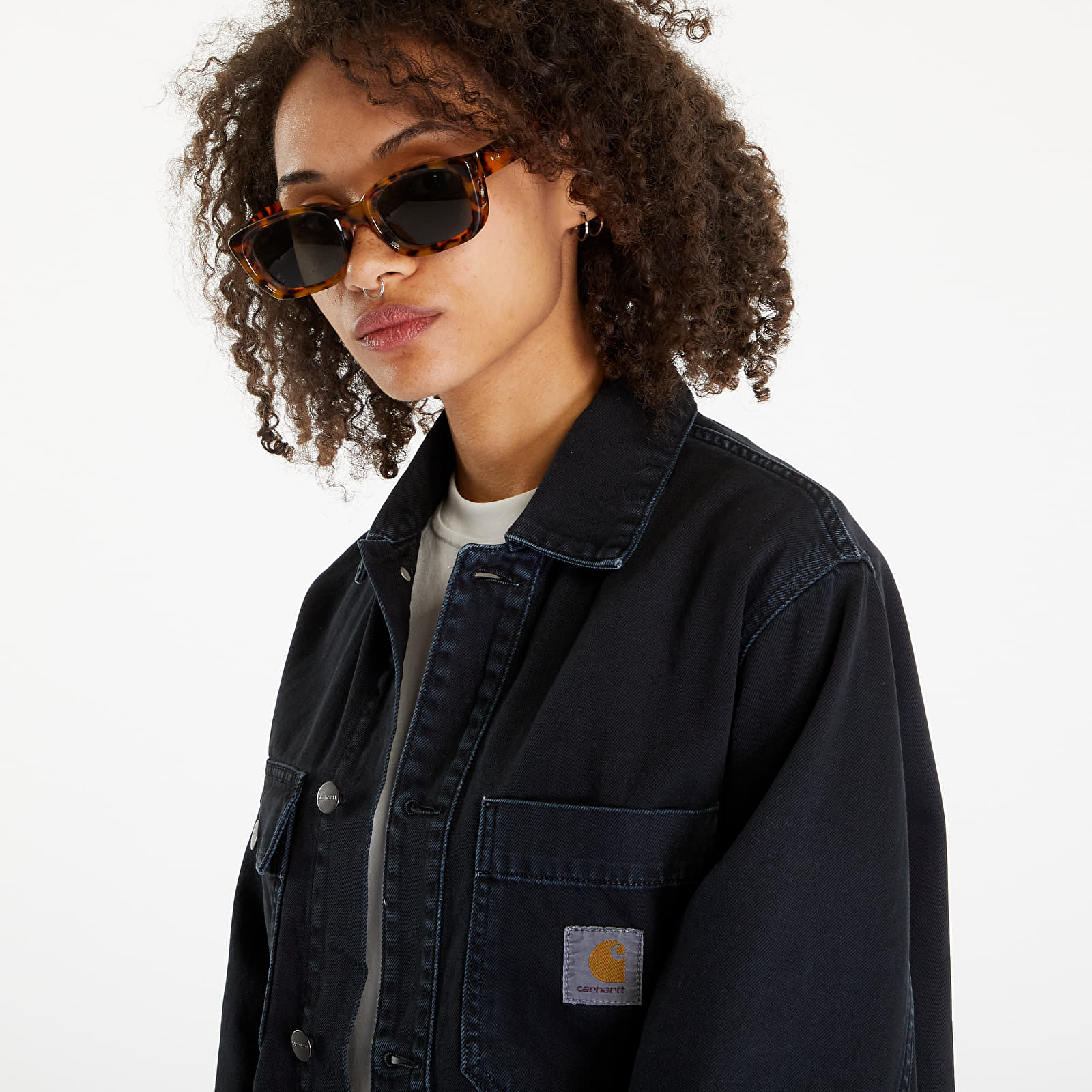 Takit Carhartt WIP Garrison Coat UNISEX Black Stone Dyed