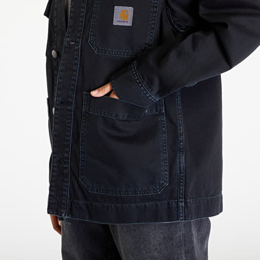 Jackets Carhartt WIP Garrison Coat UNISEX Black Stone Dyed