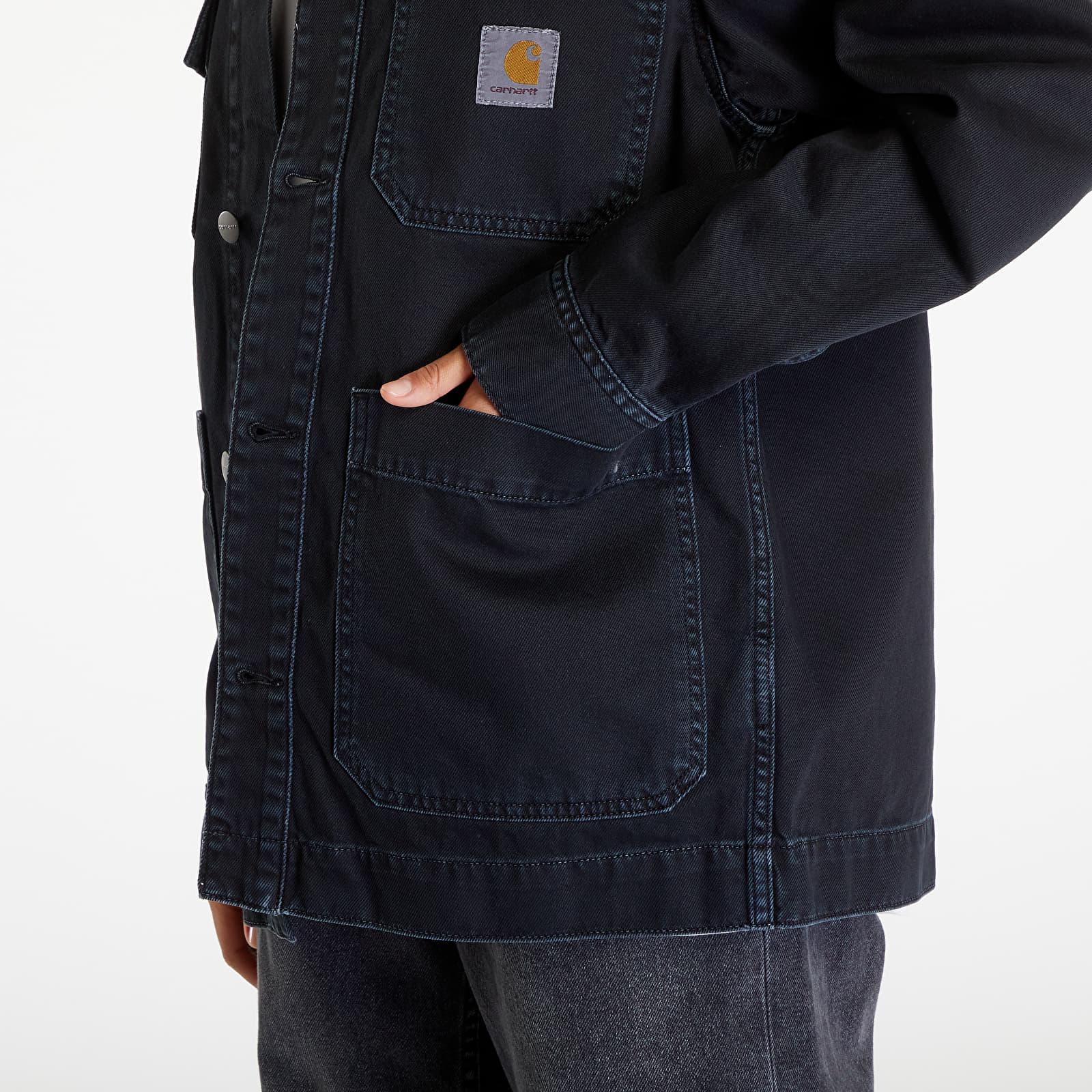Takit Carhartt WIP Garrison Coat UNISEX Black Stone Dyed