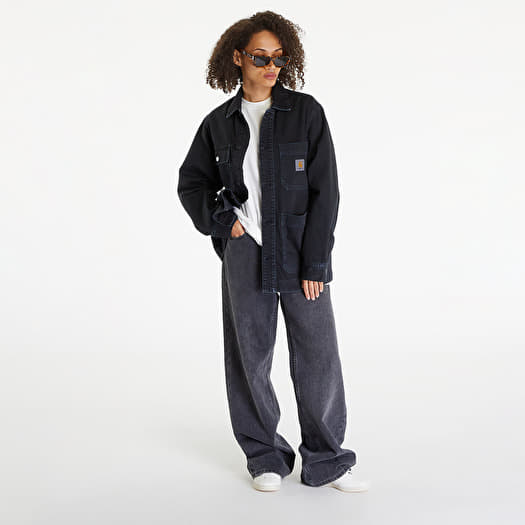 Vestes Carhartt WIP Garrison Coat UNISEX Black Stone Dyed (I033114