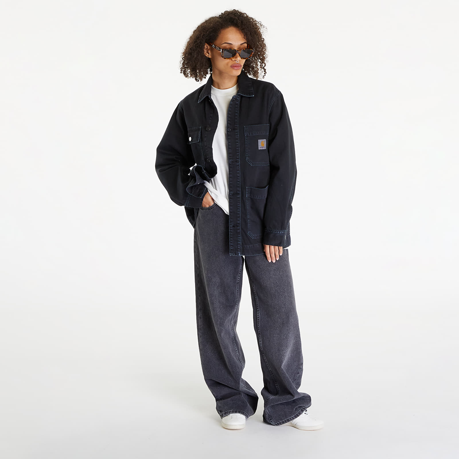 Takit Carhartt WIP Garrison Coat UNISEX Black Stone Dyed